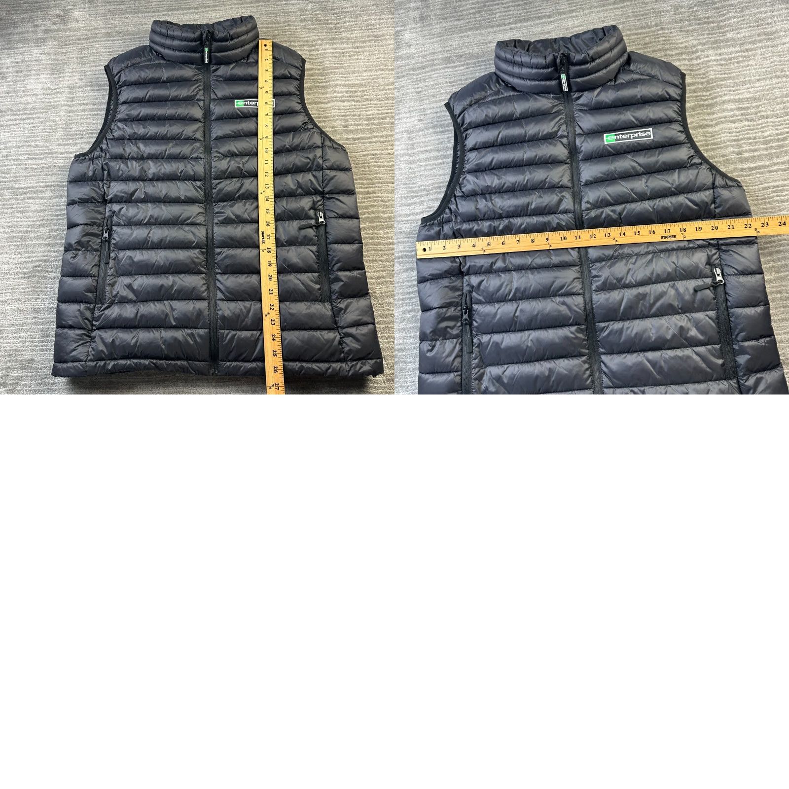 Vintage VINTAGE Image Solutions Enterprise Vest Mens Large Black Puffer Windbreaker Full Zip Casual Winter Fall Mens Size US L / EU 52-54 / 3 - 8 Thumbnail