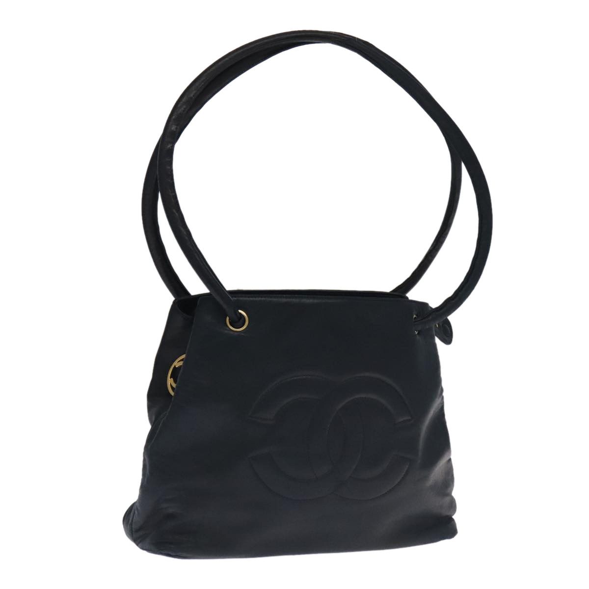 Chanel Coco Mark Black Leather Tote Bag (Pre-Owned) Size ONE SIZE - 1 Thumbnail