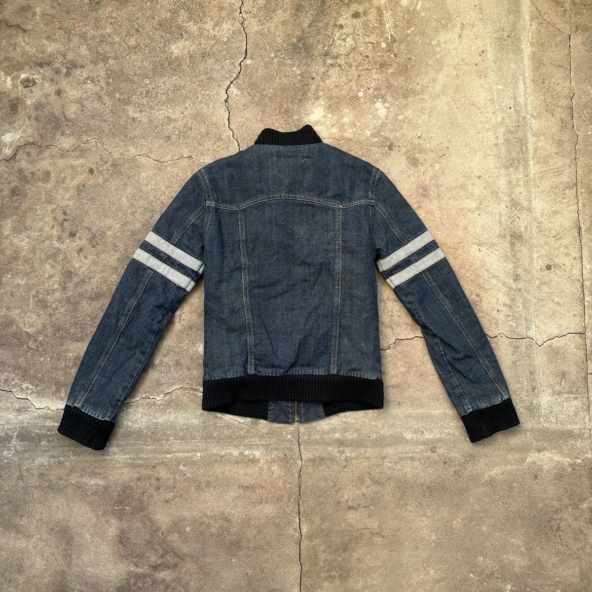 Vintage Vintage Y2K Gul-Bla Denim Zip Jacket Size M / US 6-8 / IT 42-44 - 2 Thumbnail