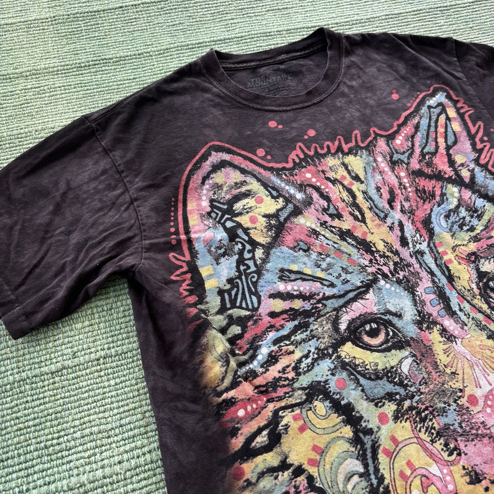 The Mountain The Mountain Colorful Big Print Tie Dye Wolf Tee Shirt Size US M / EU 48-50 / 2 - 3 Thumbnail