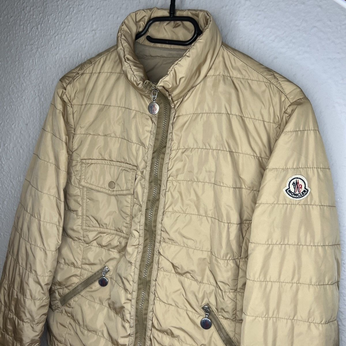 Moncler Moncler Puffer Light Jacket Beige Archive Nylon Logo Y2K Size M / US 6-8 / IT 42-44 - 4 Thumbnail