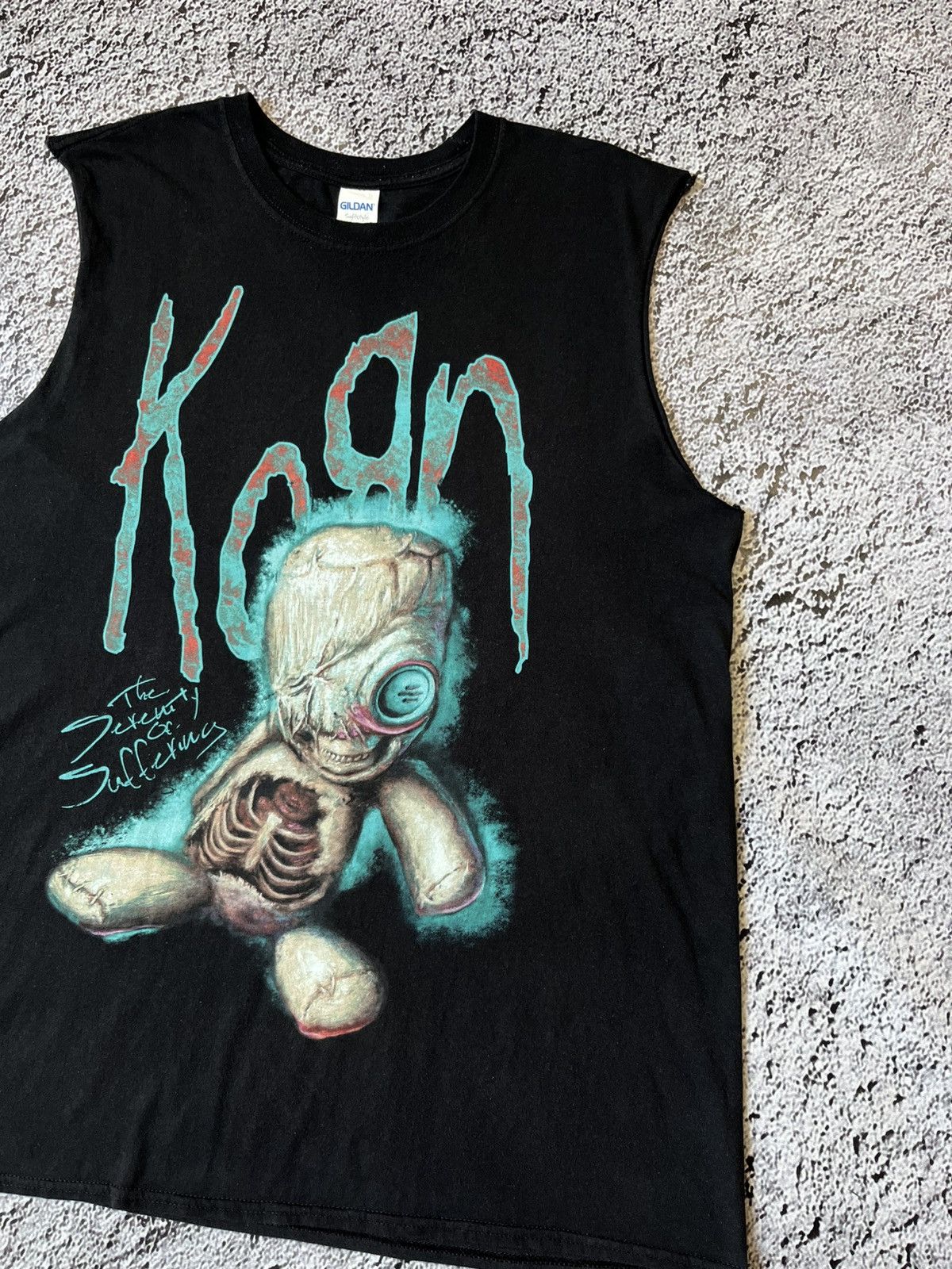 Gildan Korn The Serenity Of Suffering Shirt Tank Top Size L Size US L / EU 52-54 / 3 - 4 Thumbnail