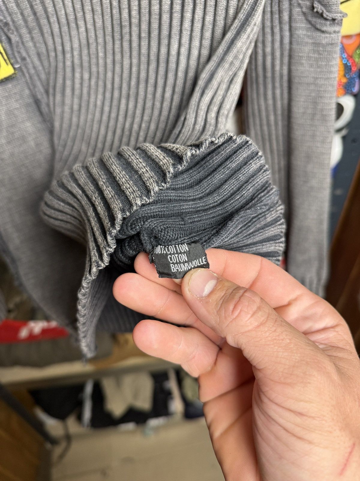 Diesel Crazy Japan Diesel Style Faded Rib Striped Knit Sweater Y2K Size US L / EU 52-54 / 3 - 10 Thumbnail