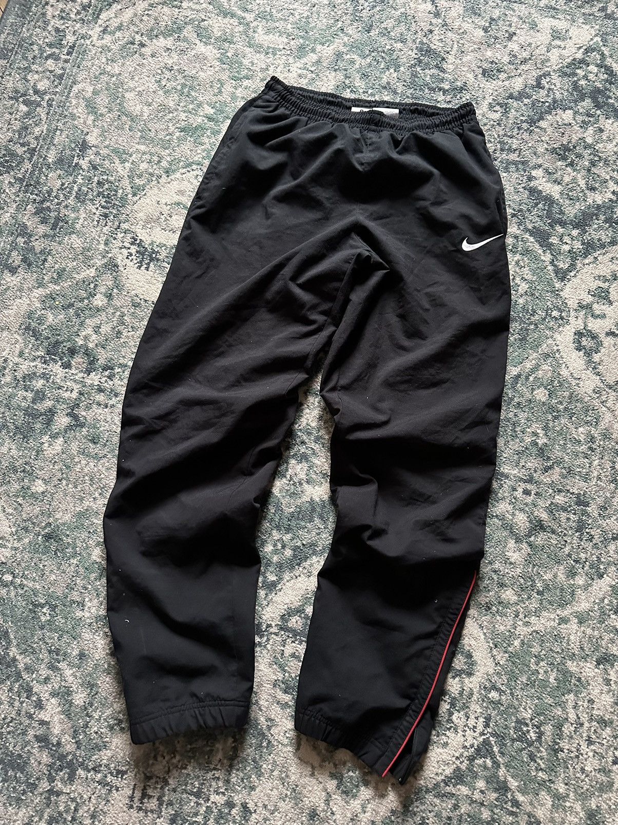 VINTAGE NIKE TN SKEPTA STYLE NYLON TRACK PANTS Y2K S