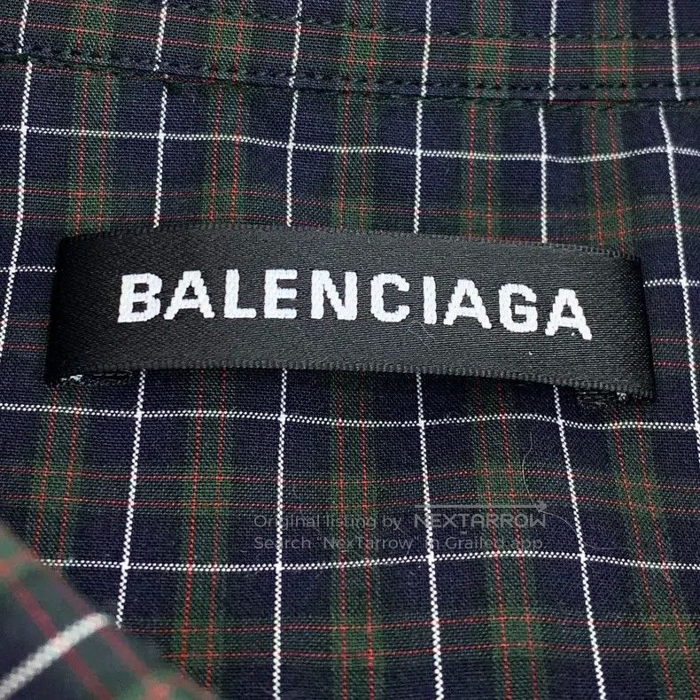 Balenciaga Balenciaga size 39 Color-Blocked Plaid Digital Print Cotto Size US S / EU 44-46 / 1 - 6 Thumbnail