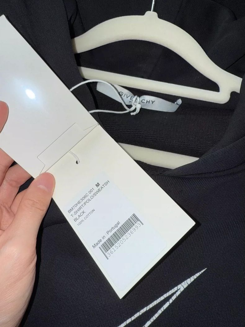 Givenchy Givenchy Cotton Hooded Long-Sleeved Sweatshirt with Lightn Size US M / EU 48-50 / 2 - 3 Thumbnail