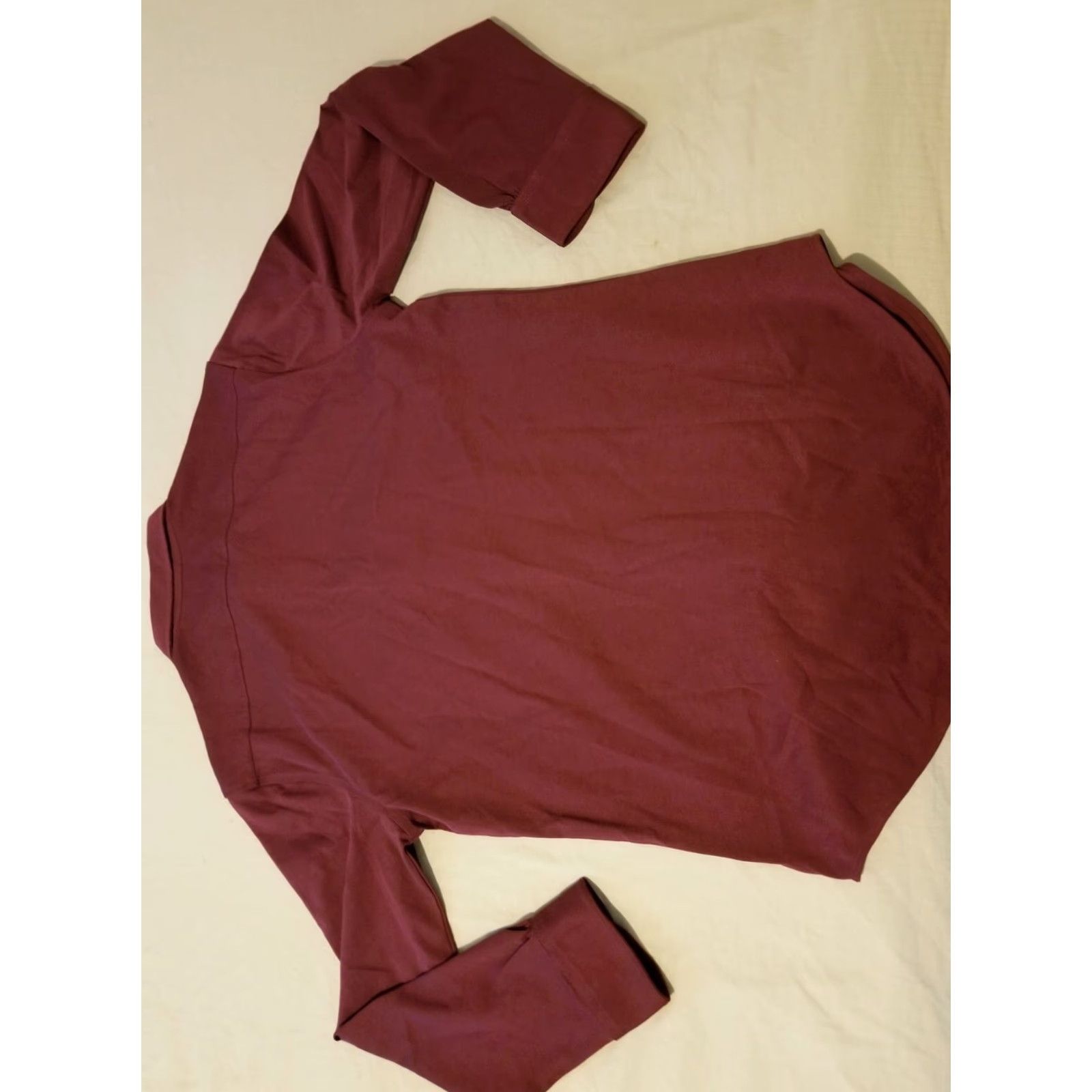 Brooks Brothers Brooks Brothers Fleece Button-Up Shirt Men's Small Burgundy Cotton Red Long Sleeve Size 36R - 7 Thumbnail
