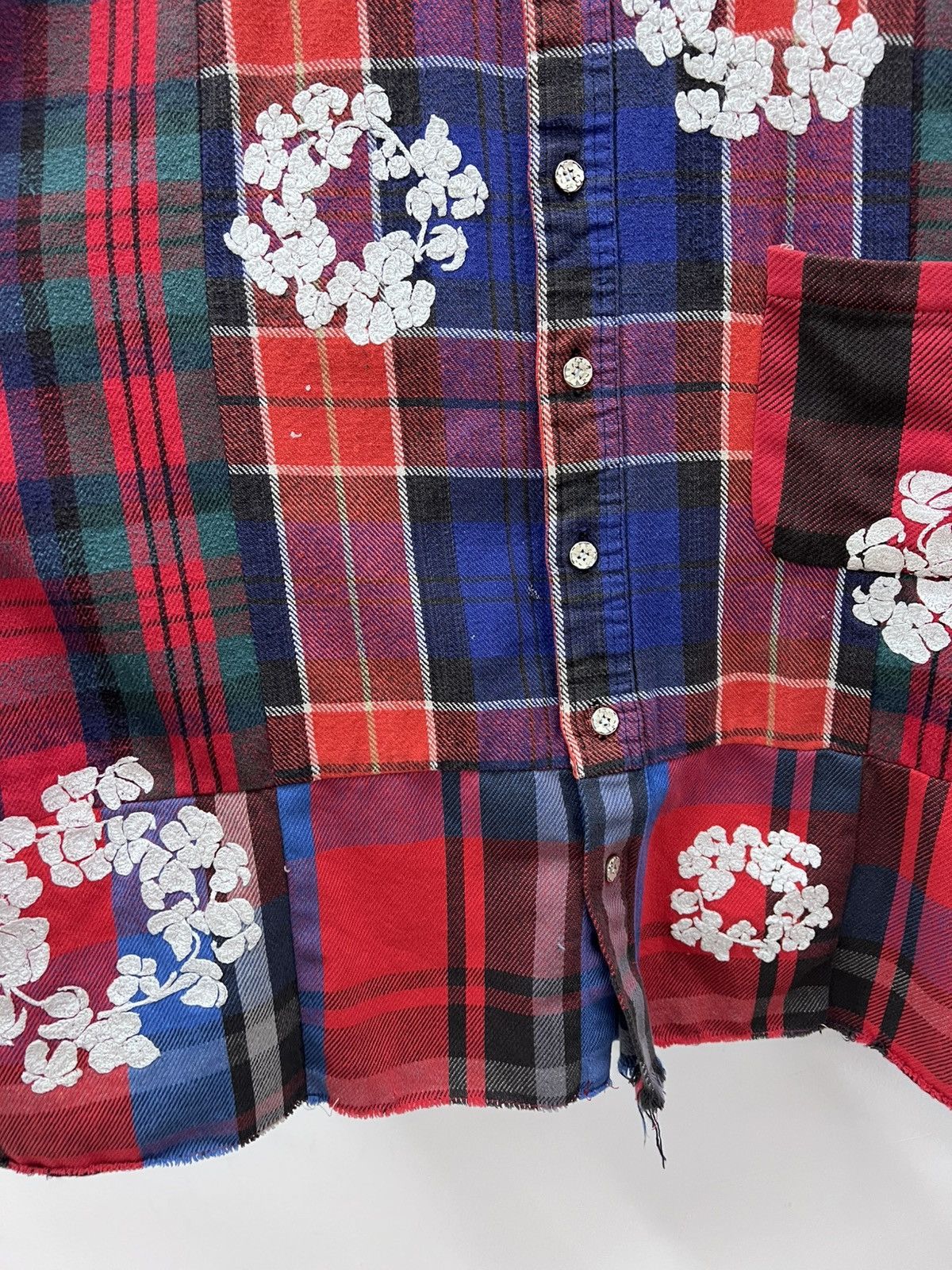 DENIM TEARS × READYMADE READYMADE x Denim Tears Wreath Check Shirt Size US S / EU 44-46 / 1 - 5 Thumbnail