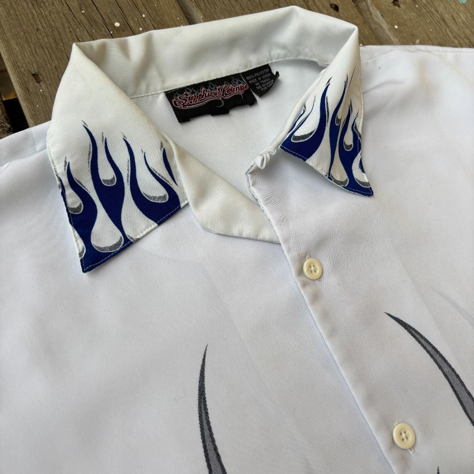 Vintage Maximum aura y2k edgy flames shirt, guy fieri-core shirt Size US XL / EU 56 / 4 - 4 Thumbnail
