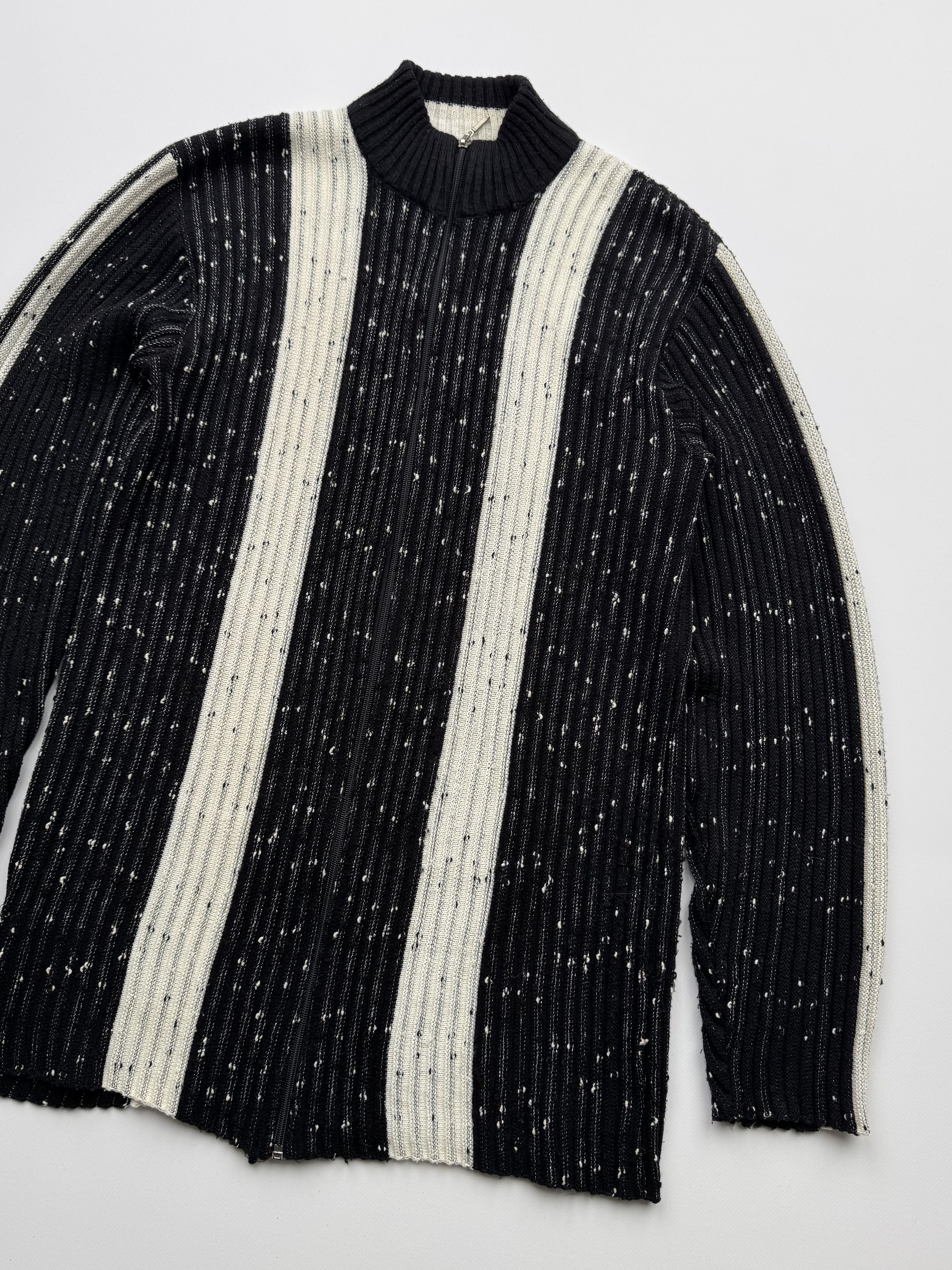 Vintage Vintage Ribbed Zipper Sweater B389(V365)E2 Size US S / EU 44-46 / 1 - 3 Thumbnail