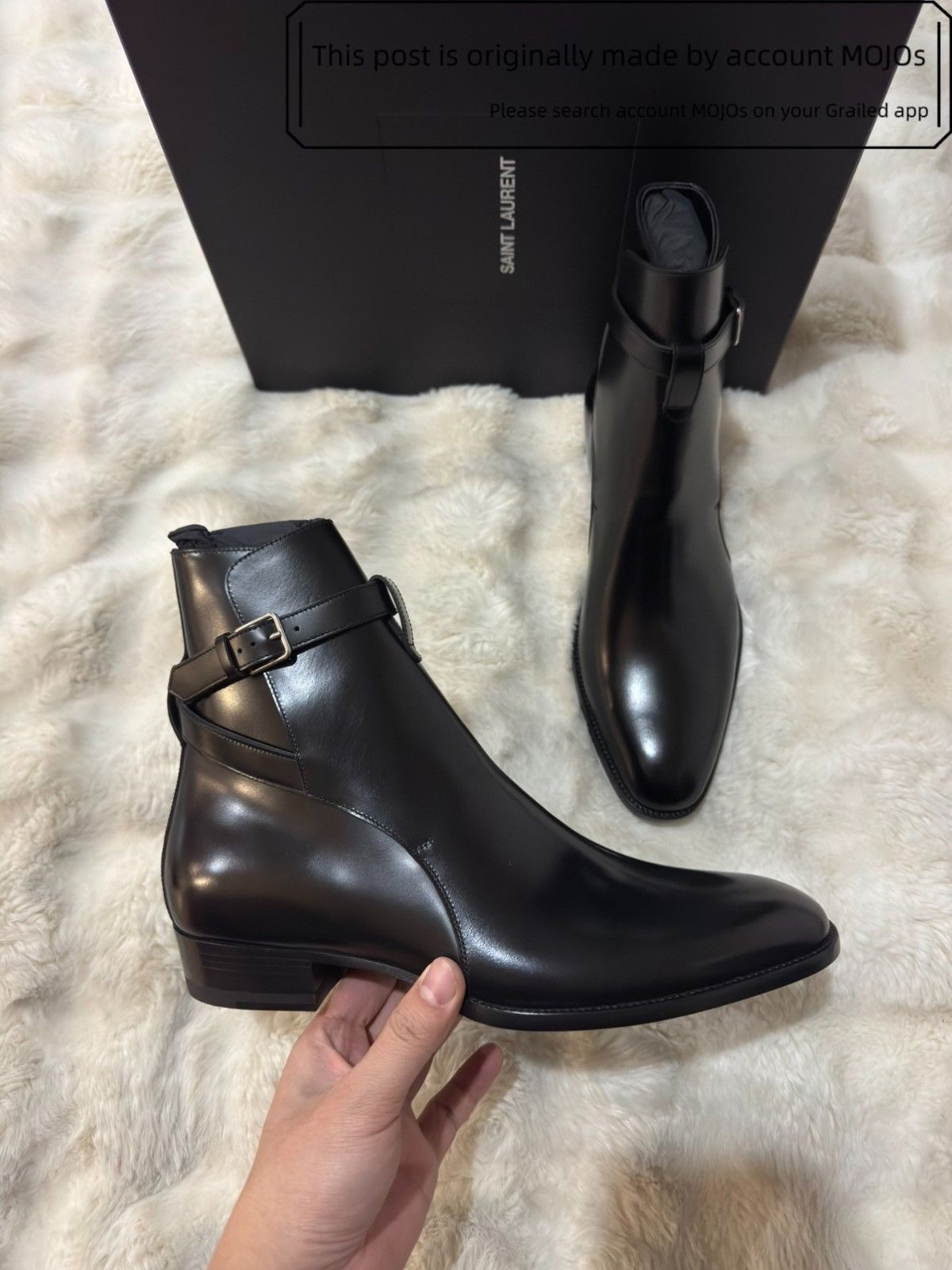 Saint Laurent Paris Sz 42 Saint Laurent Paris Boxer Nero Boots mojos59 Size US 9 / EU 42 - 2 Thumbnail
