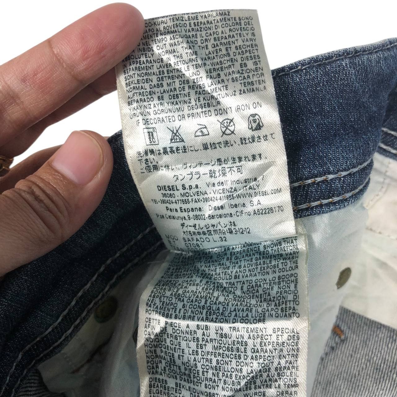 Diesel Diesel Safado Jeans Light Wash Size 36" / US 14 / IT 50 - 14 Thumbnail