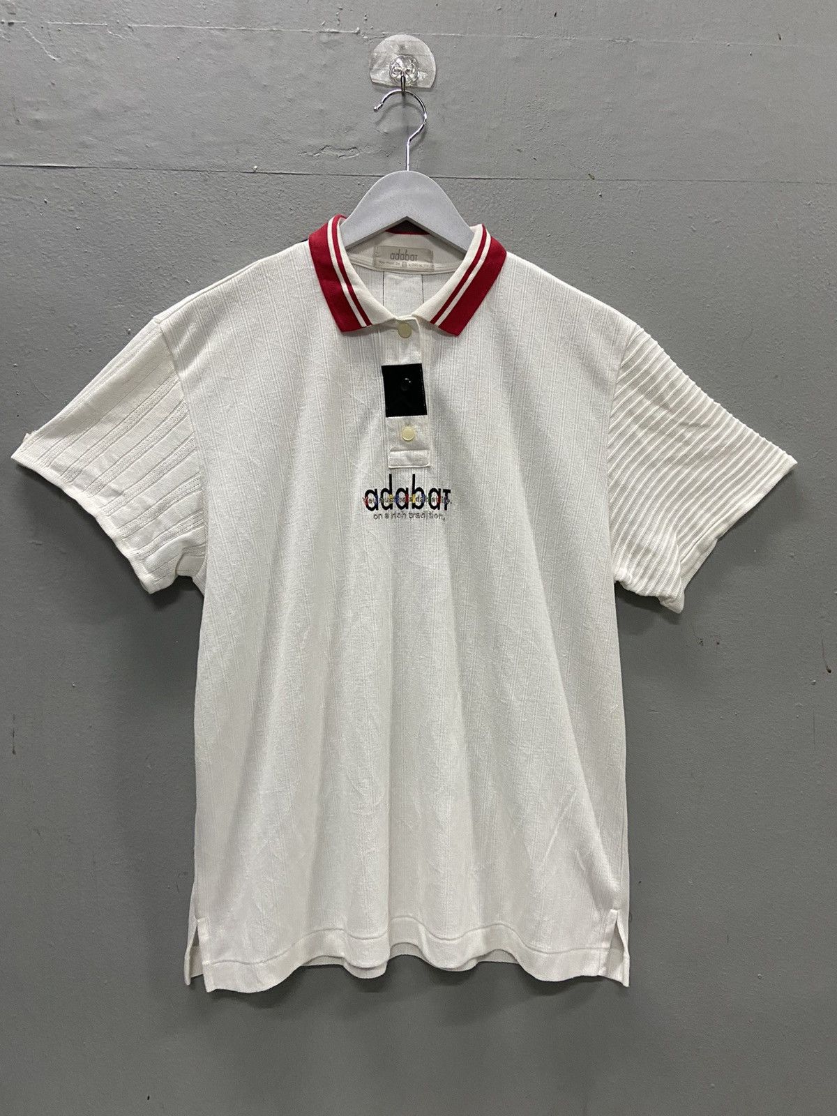 VINTAGE ADABAT STYLE POLO THREE BUTTONS SHIRT