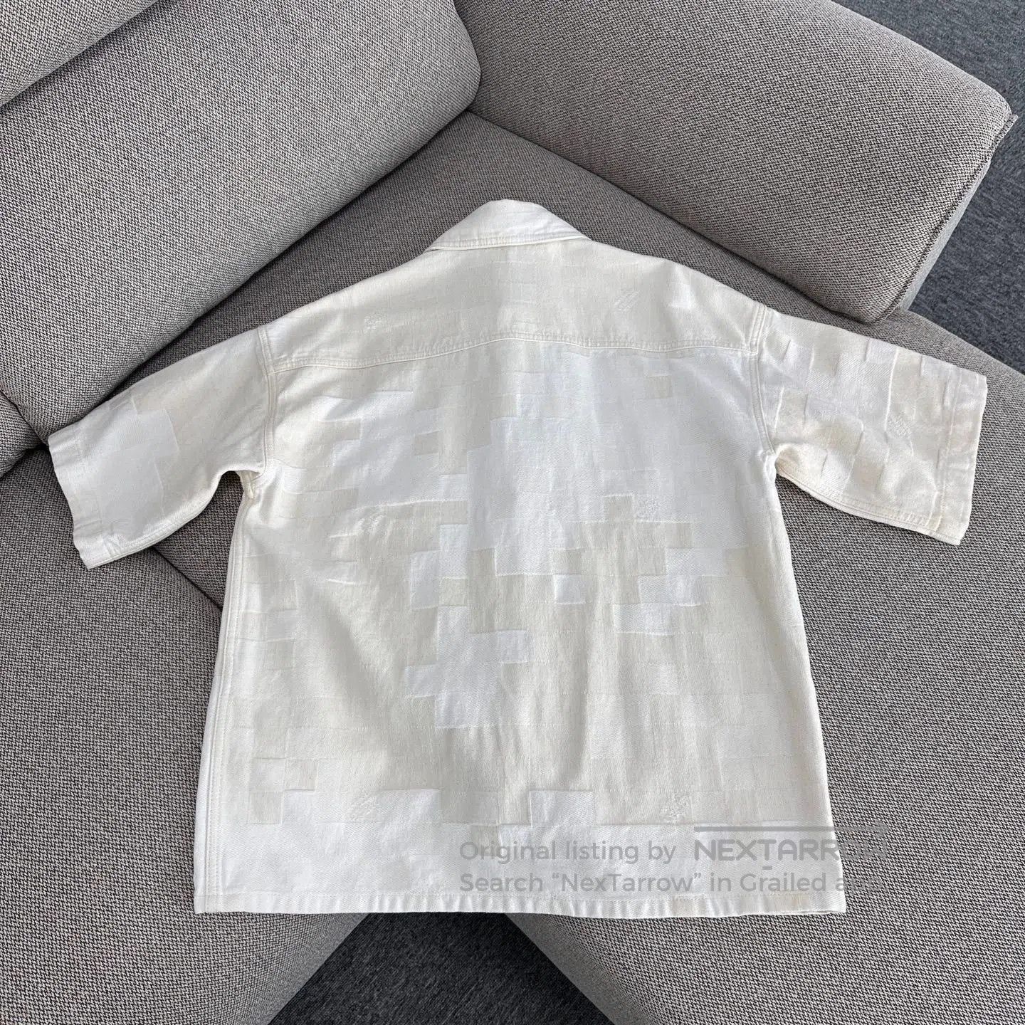 Louis Vuitton Louis Vuitton SS24 Beige Plaid Embroidered Shirt. Size US S / EU 44-46 / 1 - 2 Thumbnail
