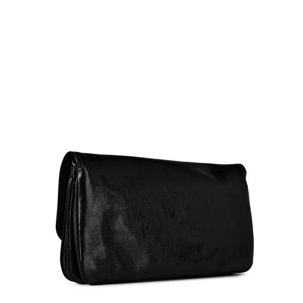 Balenciaga o1g2r1mq0924 Size: OS / Leather Clutch Bag in Black Size ONE SIZE - 2 Thumbnail