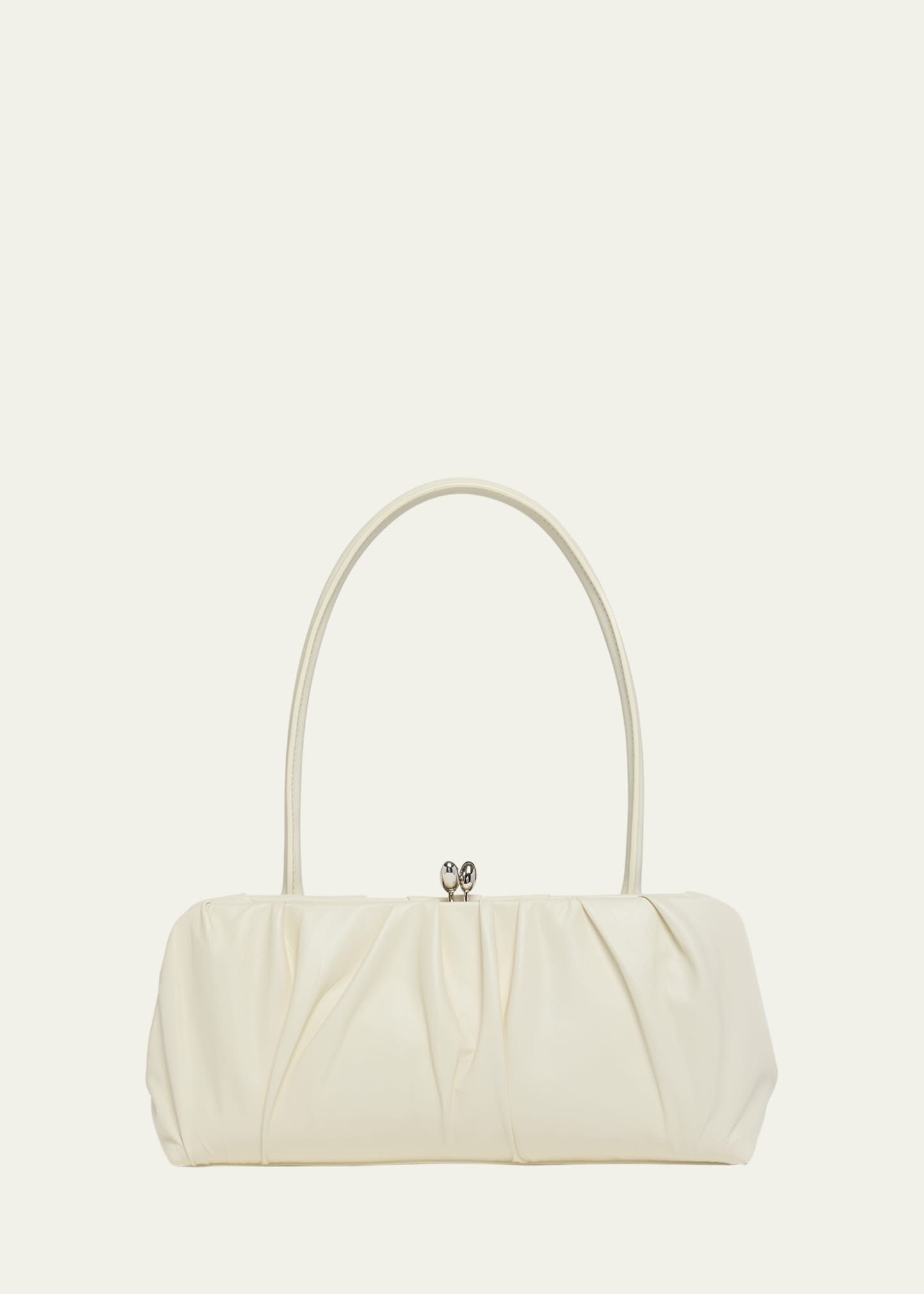 Jil Sander o1w1db10825 Size: OS / Small Pleated Calfskin Shoulder Bag Size ONE SIZE - 1 Thumbnail