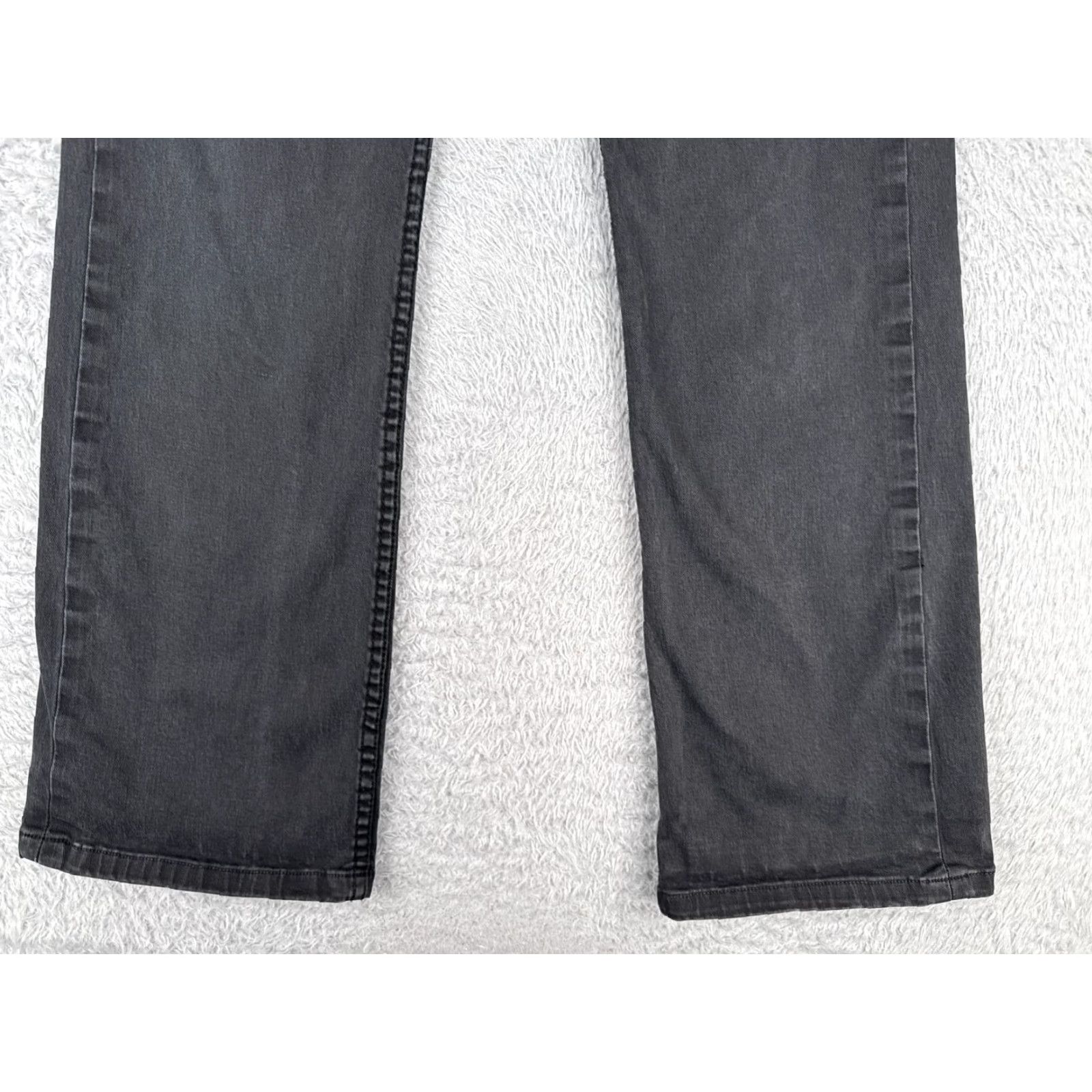 Denime VINTAGE Christopher Blue Jeans Women 10 Flared Denim Pants Black Cotton Blend Stretch Inseam 30 in Size 32" / US 10 / IT 46 - 2 Thumbnail
