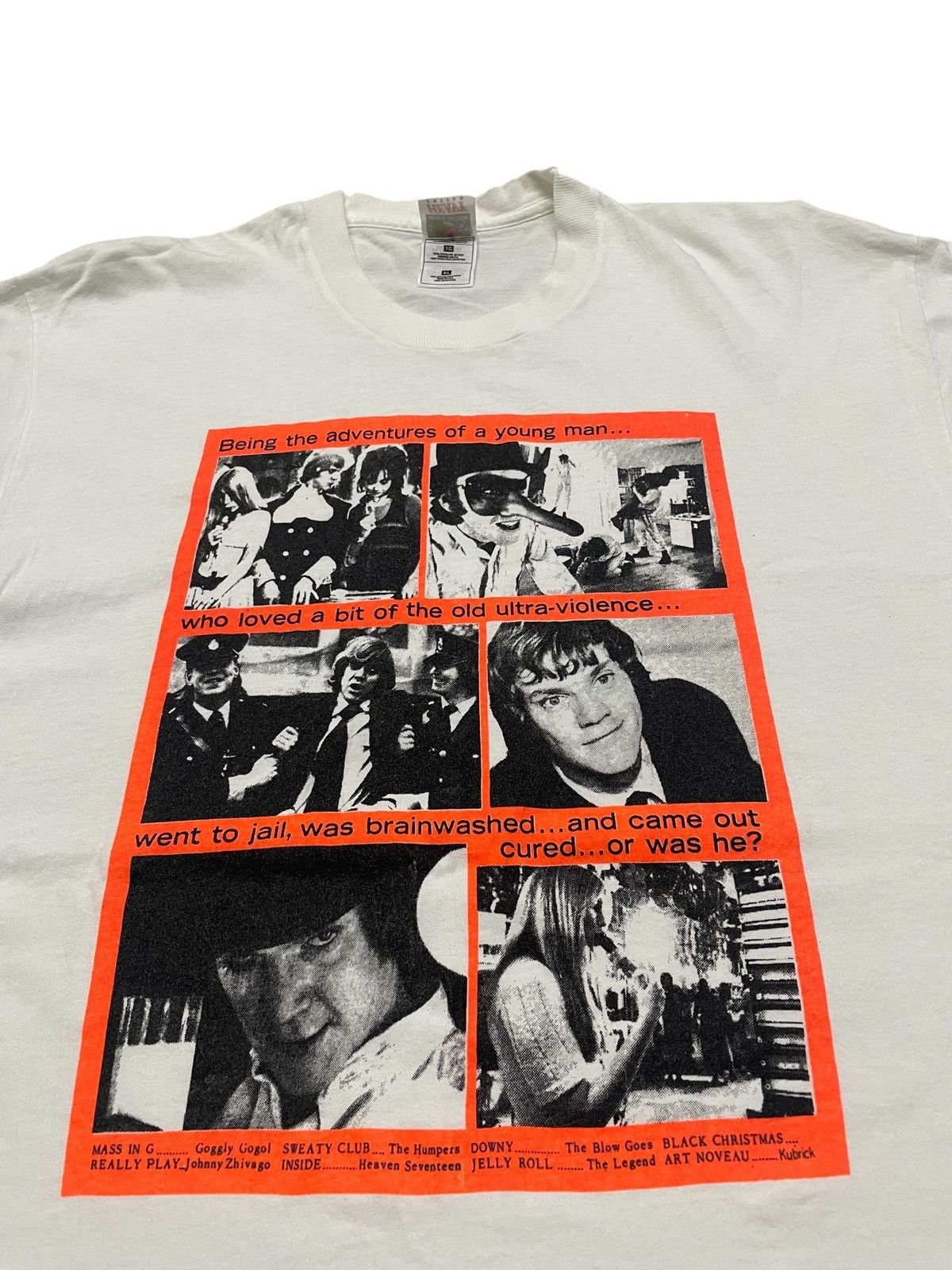 Vintage Vintage 90s A CLOCKWORK ORANGE by Stanley Kubrick T-shirt Size US XL / EU 56 / 4 - 2 Thumbnail