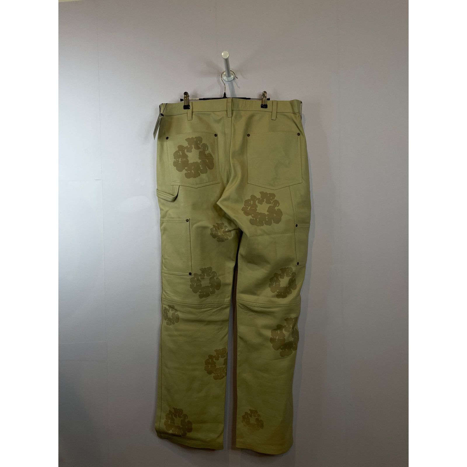 DENIM TEARS Denim Tears Tan Leather Jeans Used 36 Size US 36 / EU 52 - 2 Thumbnail
