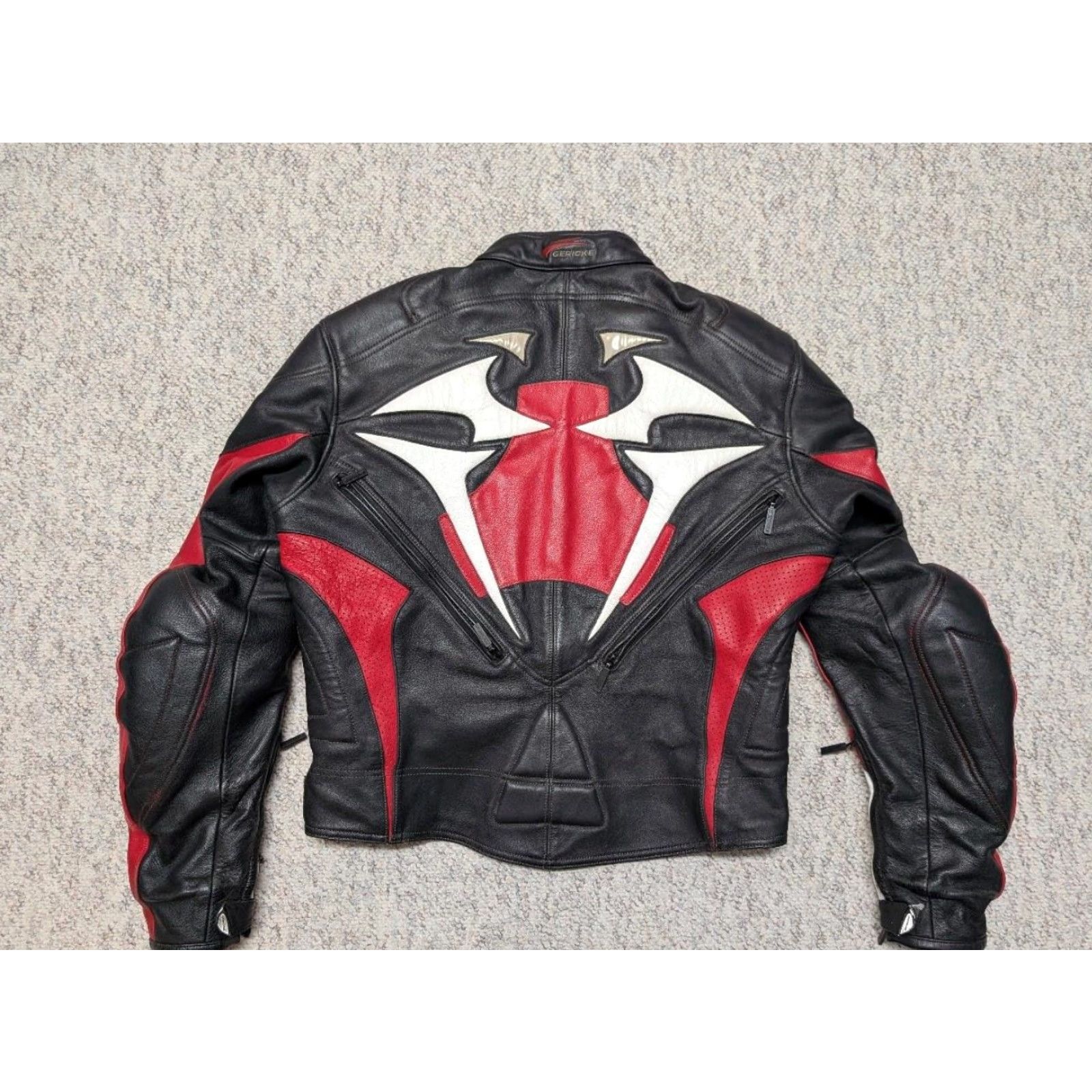 Shein VINTAGE Hein Gericke motorcycle jacket CAFE RACER padded 42 skeleton TRIBAL Mens Size US M / EU 48-50 / 2 - 2 Thumbnail