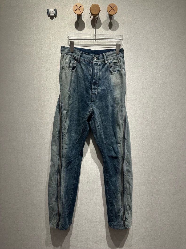 Rick Owens Rick Owens Washed wide-leg zipper pants-2506 Size US 30 / EU 46 - 1 Thumbnail