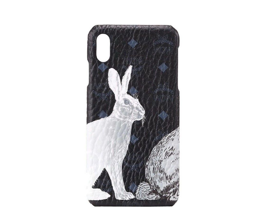 MCM Unisex Black Hide And Seek Bunny Visetos iPhone XS Max Case Size ONE SIZE - 1 Thumbnail