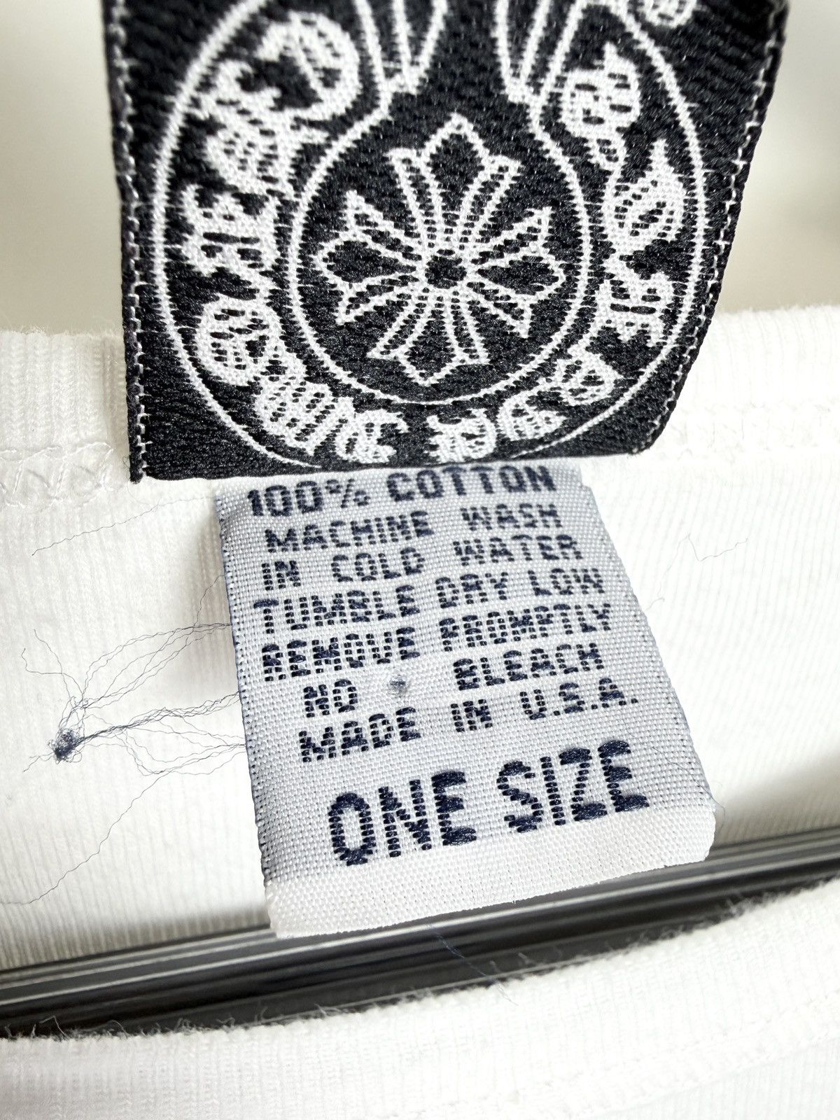 Chrome Hearts Chrome Hearts Vintage USA Flag Scroll Logo Baby Tee Tshirt Size S / US 4 / IT 40 - 7 Thumbnail
