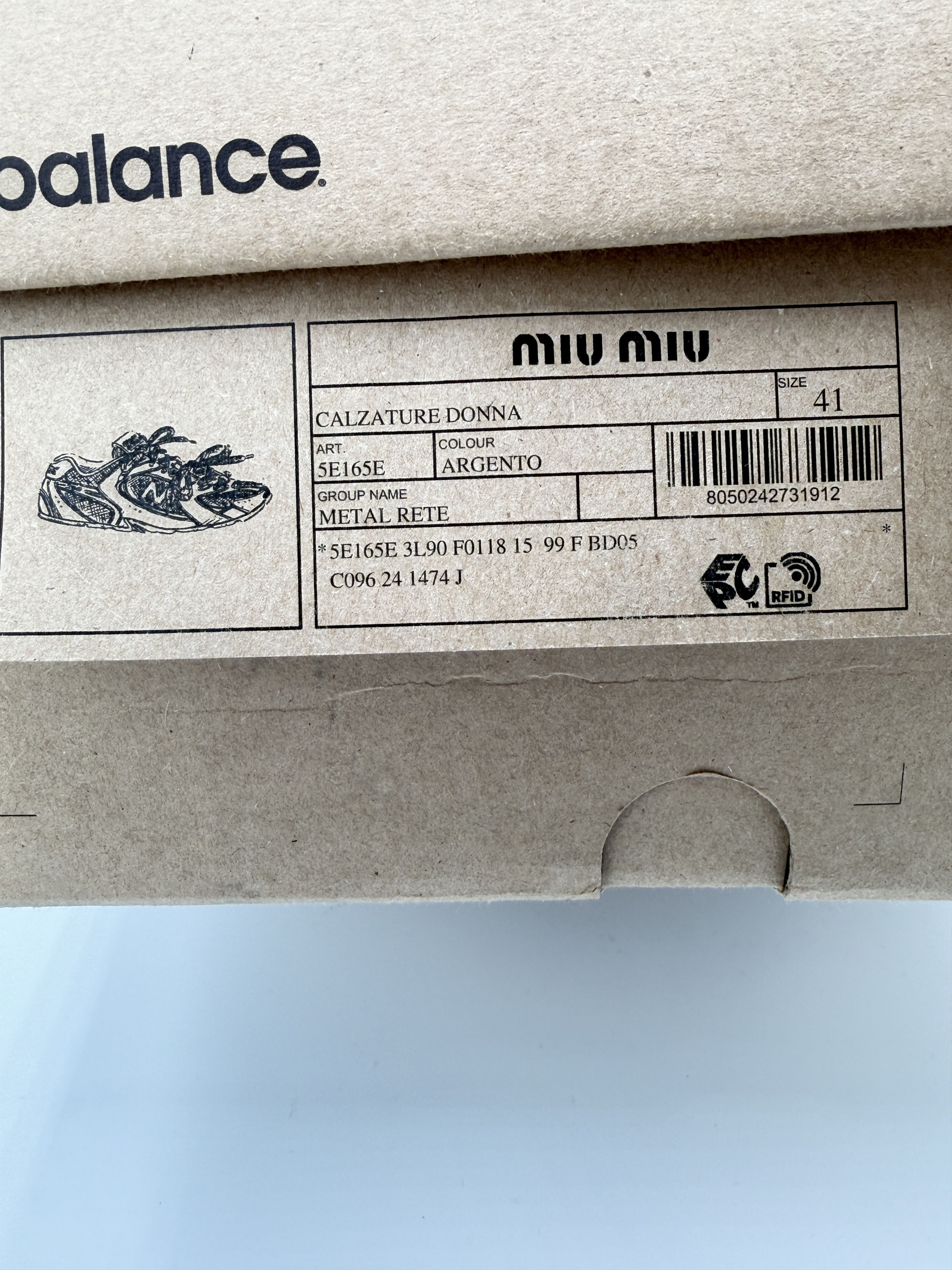 Miu Miu × New Balance Miu Miu New Balance 530 Metallic Silver Mesh Size US 8.5 / EU 41-42 - 14 Thumbnail