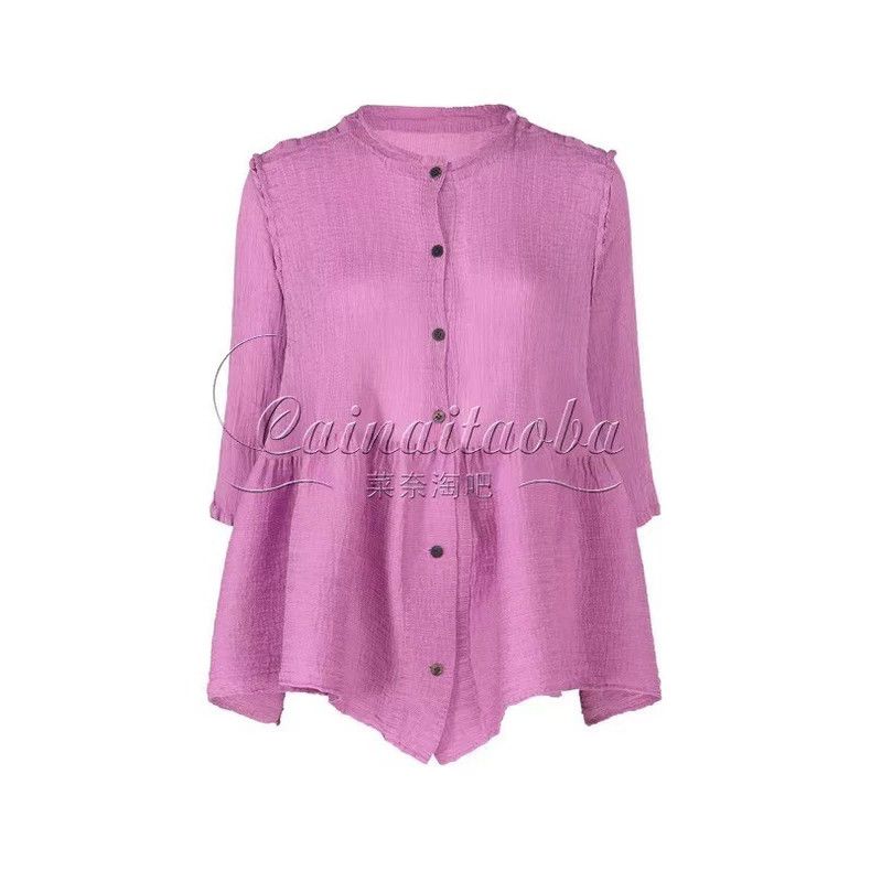 Issey Miyake Issey Miyake size:one size Pink crepe long-sleeved cardiga Size S / US 4 / IT 40 - 1 Thumbnail