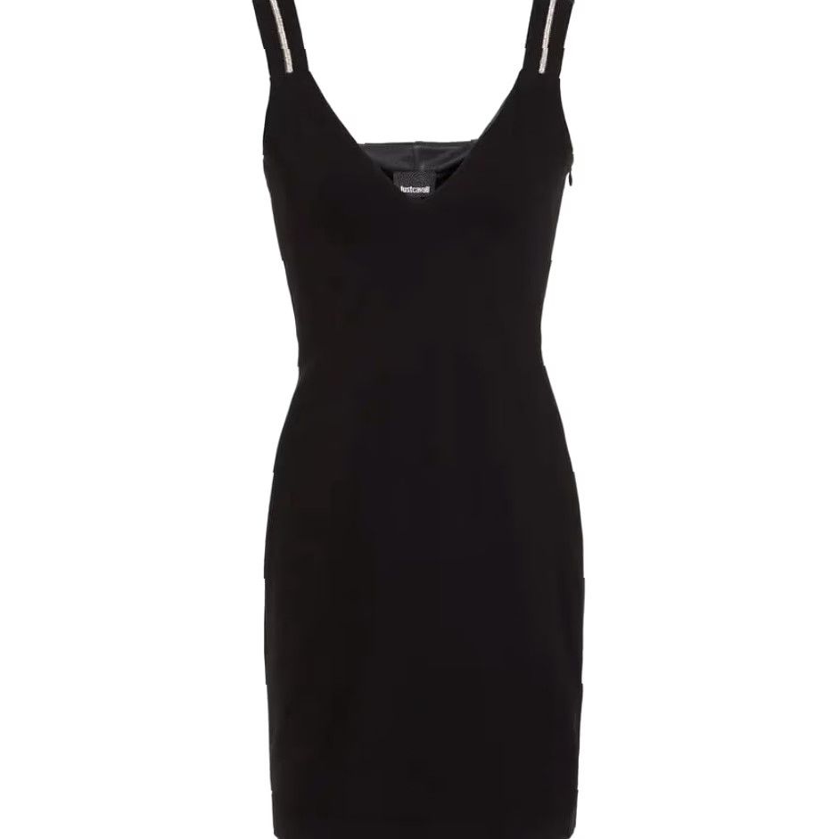 Just Cavalli Just Cavalli No Reserve Black Crystal Rhinestone Mini Dress 40 / 4 Made in Italy Size S / US 4 / IT 40 - 3 Thumbnail