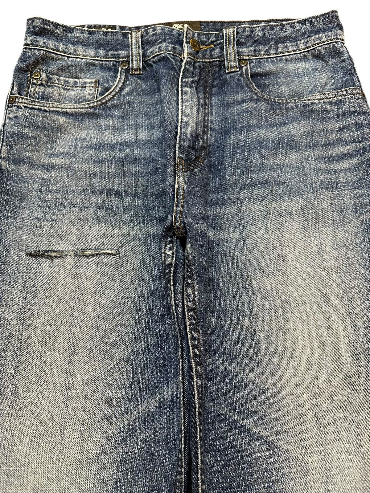 Timberland Vintage Timberland Blue Faded Wash Distress Loose Jeans Size US 32 / EU 48 - 3 Thumbnail
