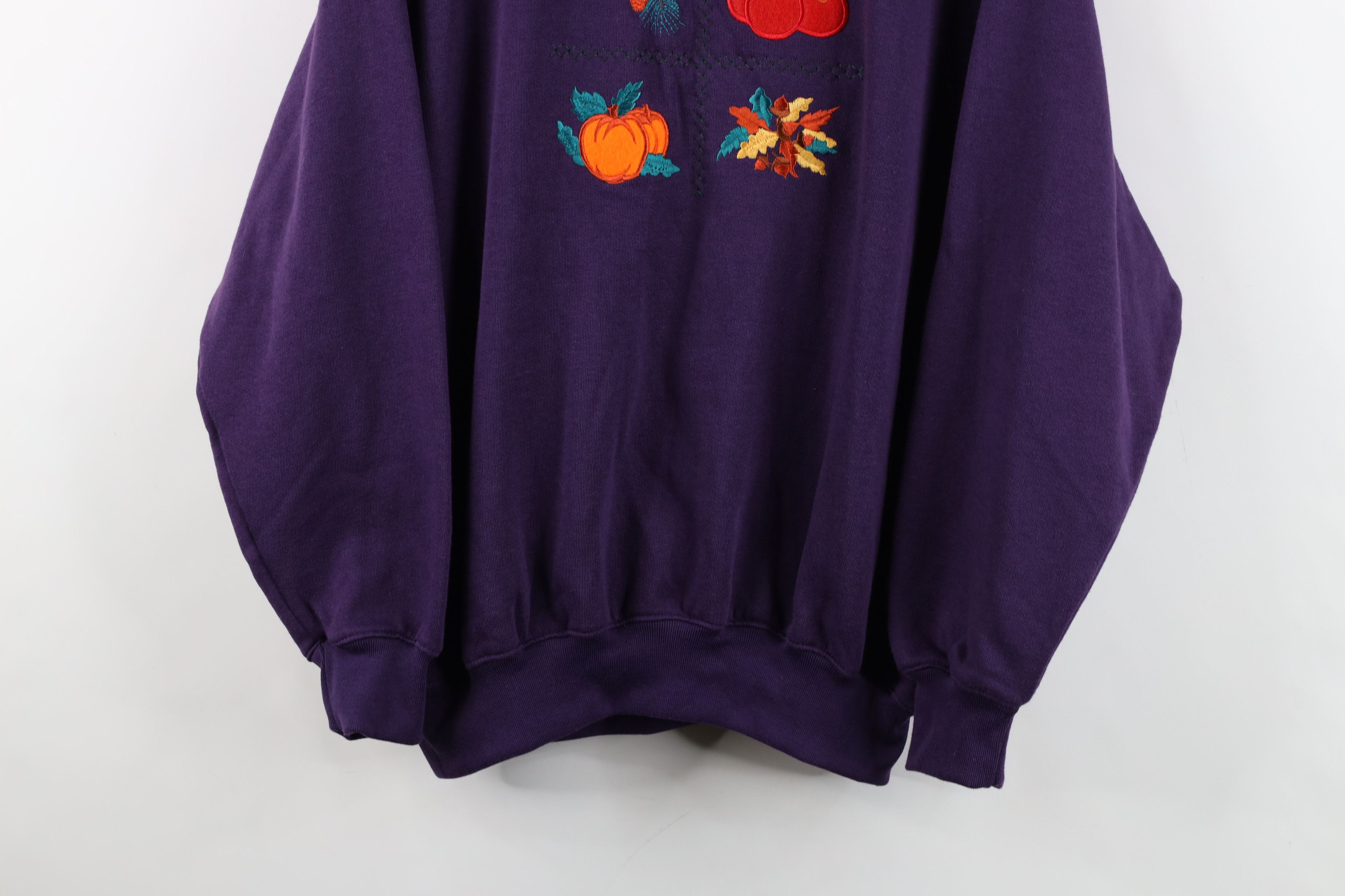 Vintage Deadstock Vintage 90s Streetwear Fall Turtleneck Sweatshirt Size L / US 10 / IT 46 - 3 Thumbnail