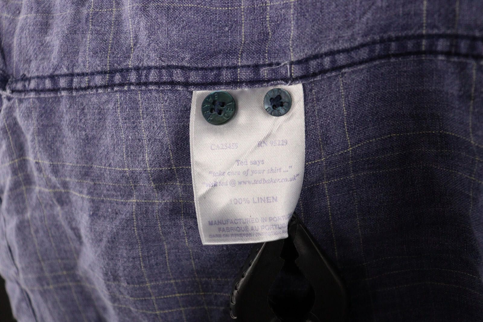 Ted Baker Ted Baker Shirt Specialist Linen Check Shirt Size 4 Size US M / EU 48-50 / 2 - 12 Thumbnail