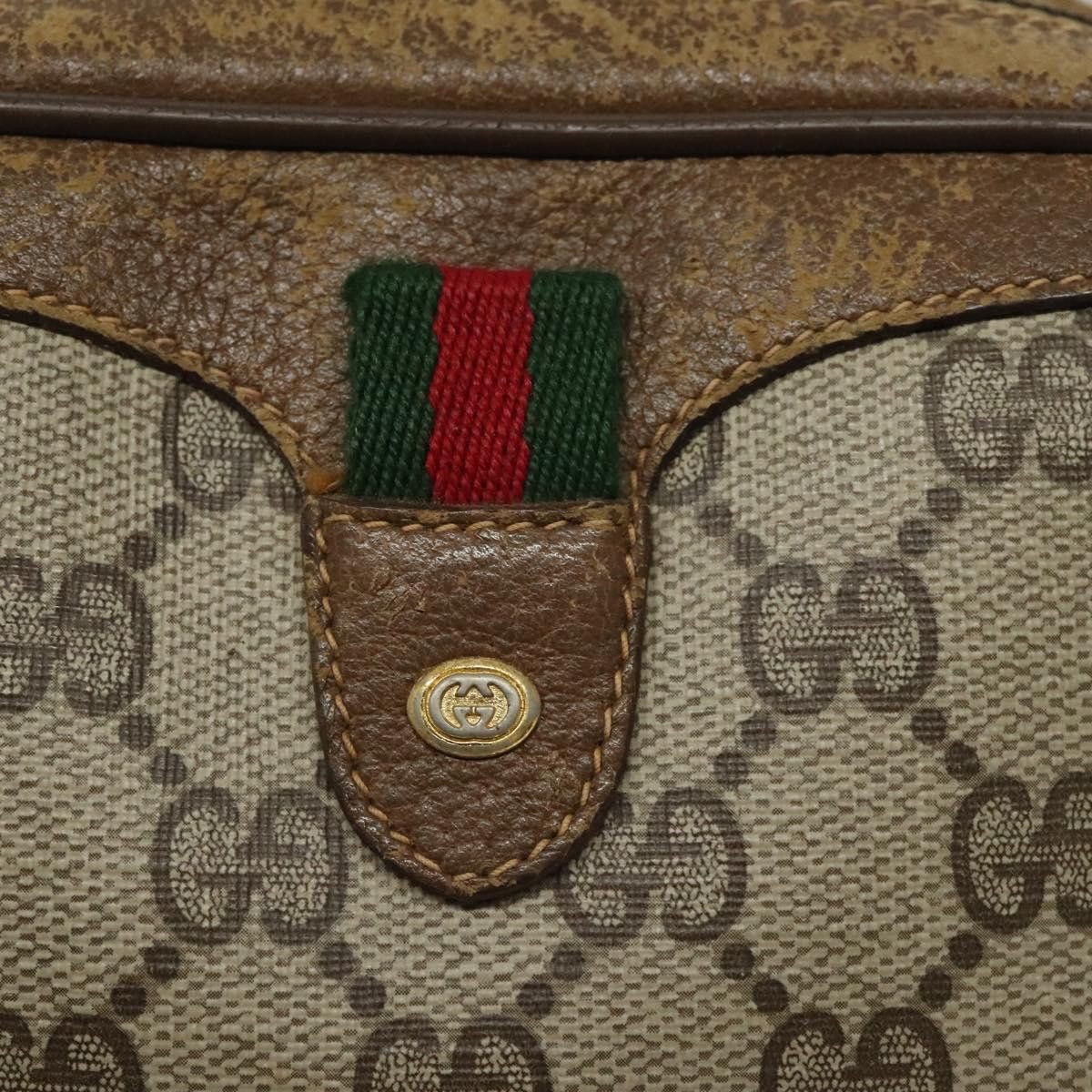 Gucci GUCCI GG Supreme Web Sherry Line Shoulder Bag Pvc Beige 89 Size ONE SIZE - 14 Thumbnail