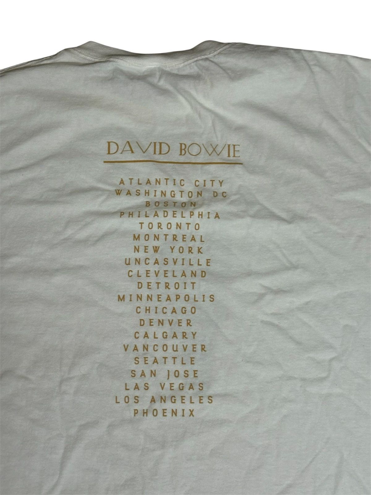 Vintage 2003 David Bowie reality tour T shirt Size US XL / EU 56 / 4 - 4 Thumbnail