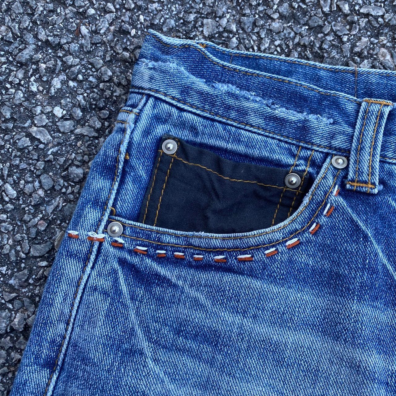 Japanese Brand Vintage Geronimo Indiana American Culture Flare Denim Size US 31 - 10 Thumbnail