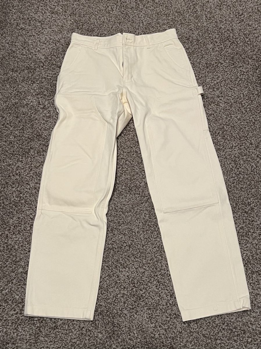 image of Aime Leon Dore Double Knee Carpenter Pant in White, Men's (Size 34)