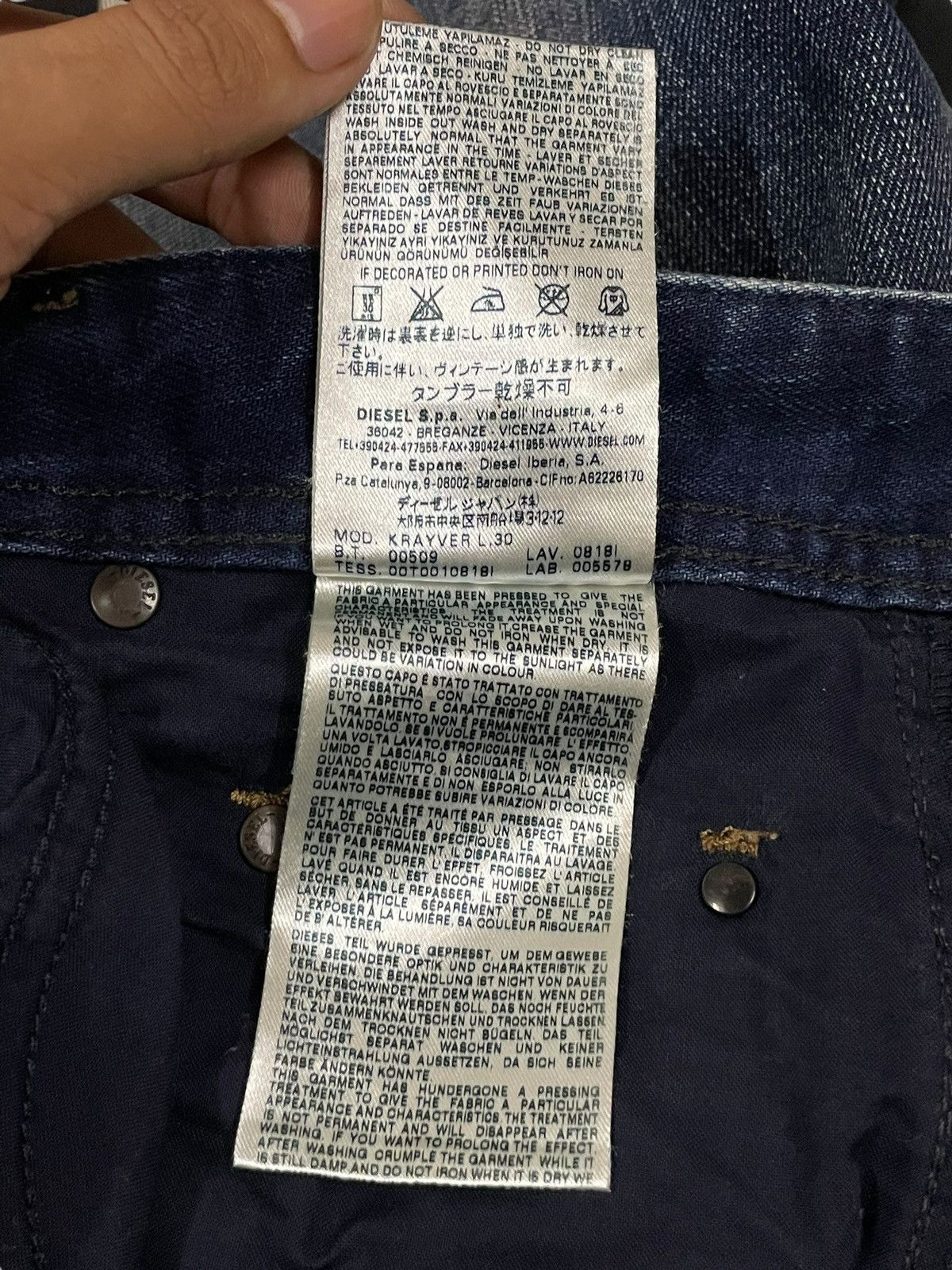 Diesel Vintage Diesel Denim Edit Blue Wash Distressed Style Jeans Size US 30 / EU 46 - 24 Thumbnail