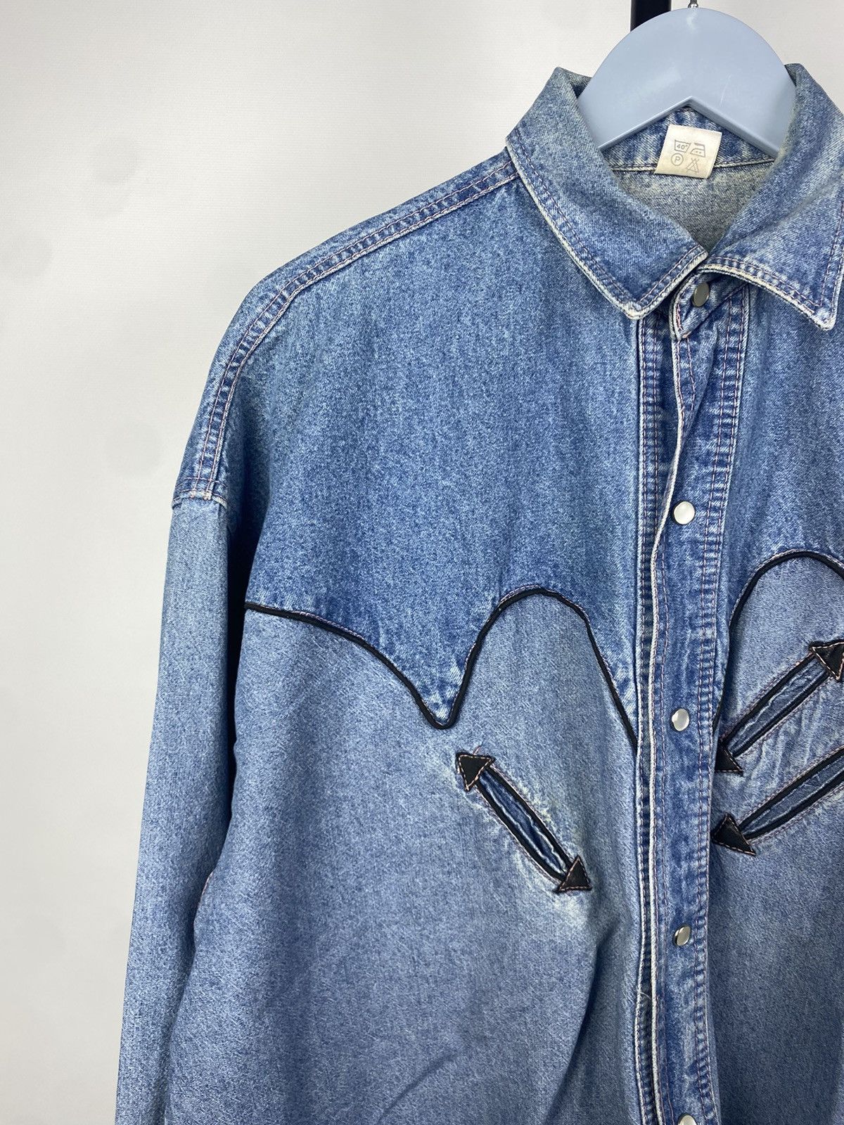 Cowboy Equipment × Vintage 90s vintage USA western cowboy denim shirt Size US M / EU 48-50 / 2 - 5 Thumbnail
