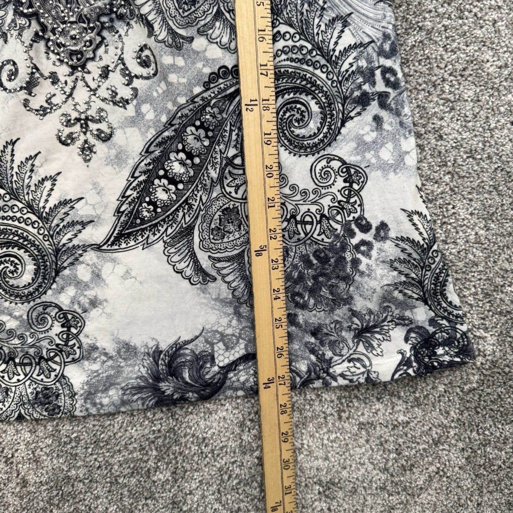 Vintage VINTAGE Y2K Tank Top L Paisley Crochet Boho Whimsigoth Fairy Grunge Rhinestones Size L / US 10 / IT 46 - 2 Thumbnail