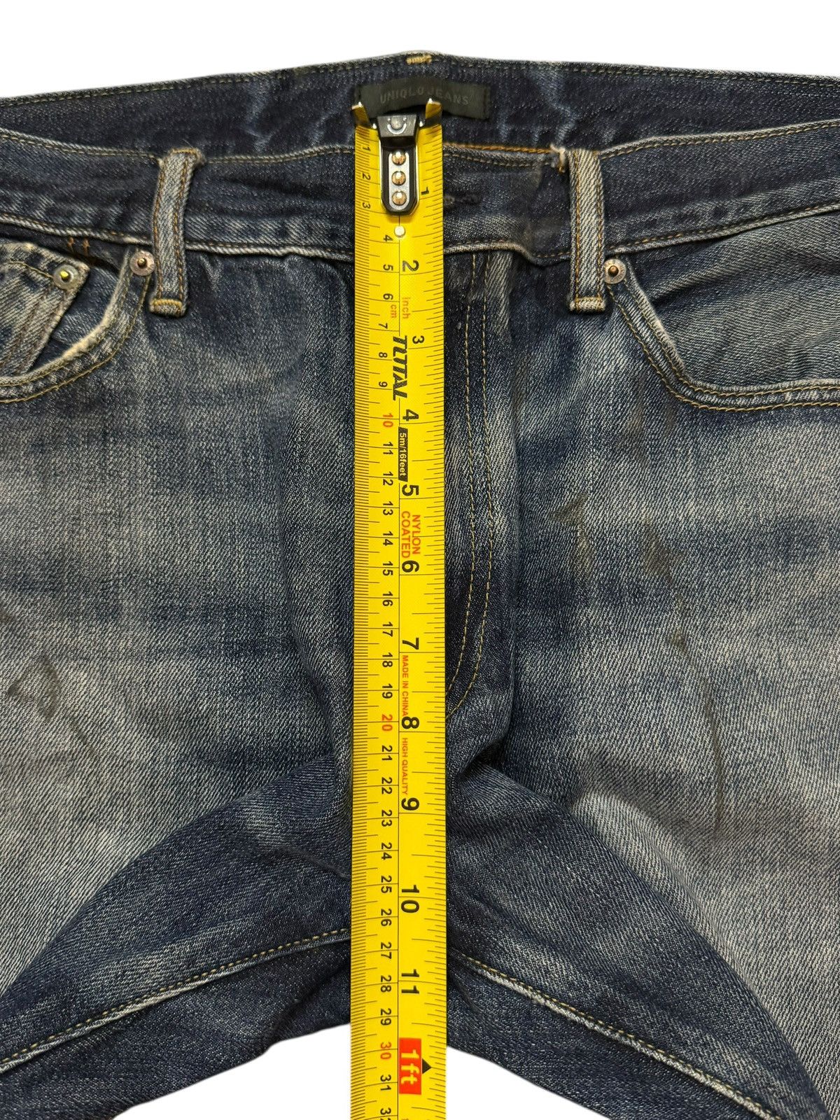 Uniqlo Vintage Y2K Japanese Uniqlo Blue Faded Wash Straight Leg Size US 34 / EU 50 - 12 Thumbnail