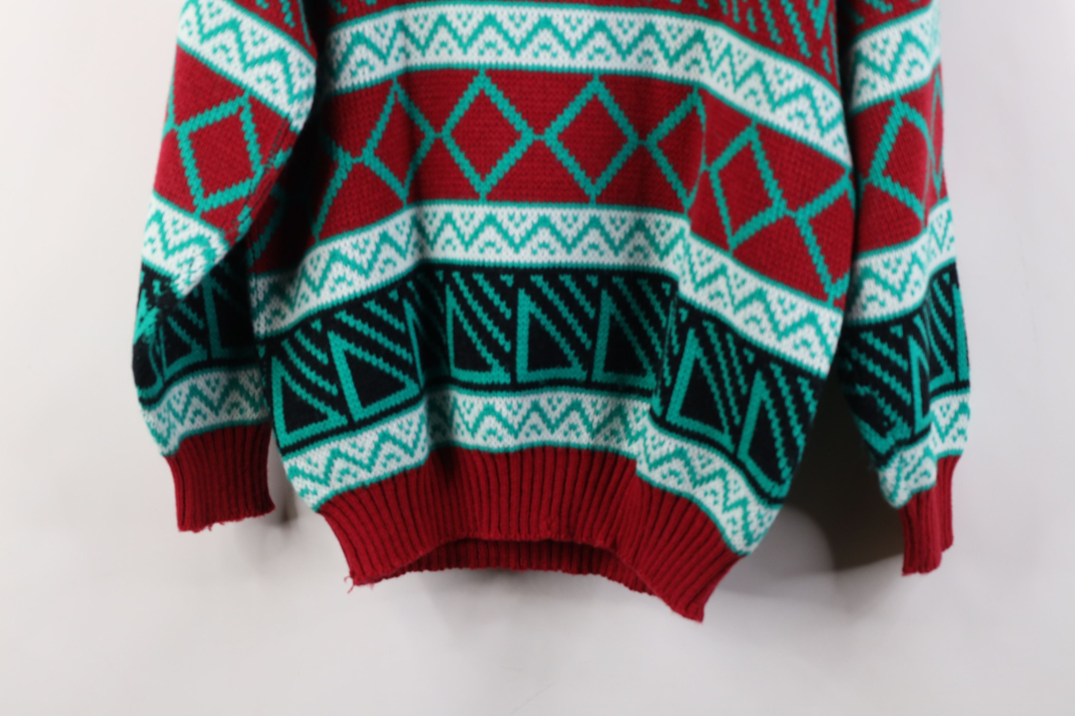 Vintage Vintage 90s Streetwear Fair Isle Knit Crewneck Sweater USA Size M / US 6-8 / IT 42-44 - 11 Thumbnail