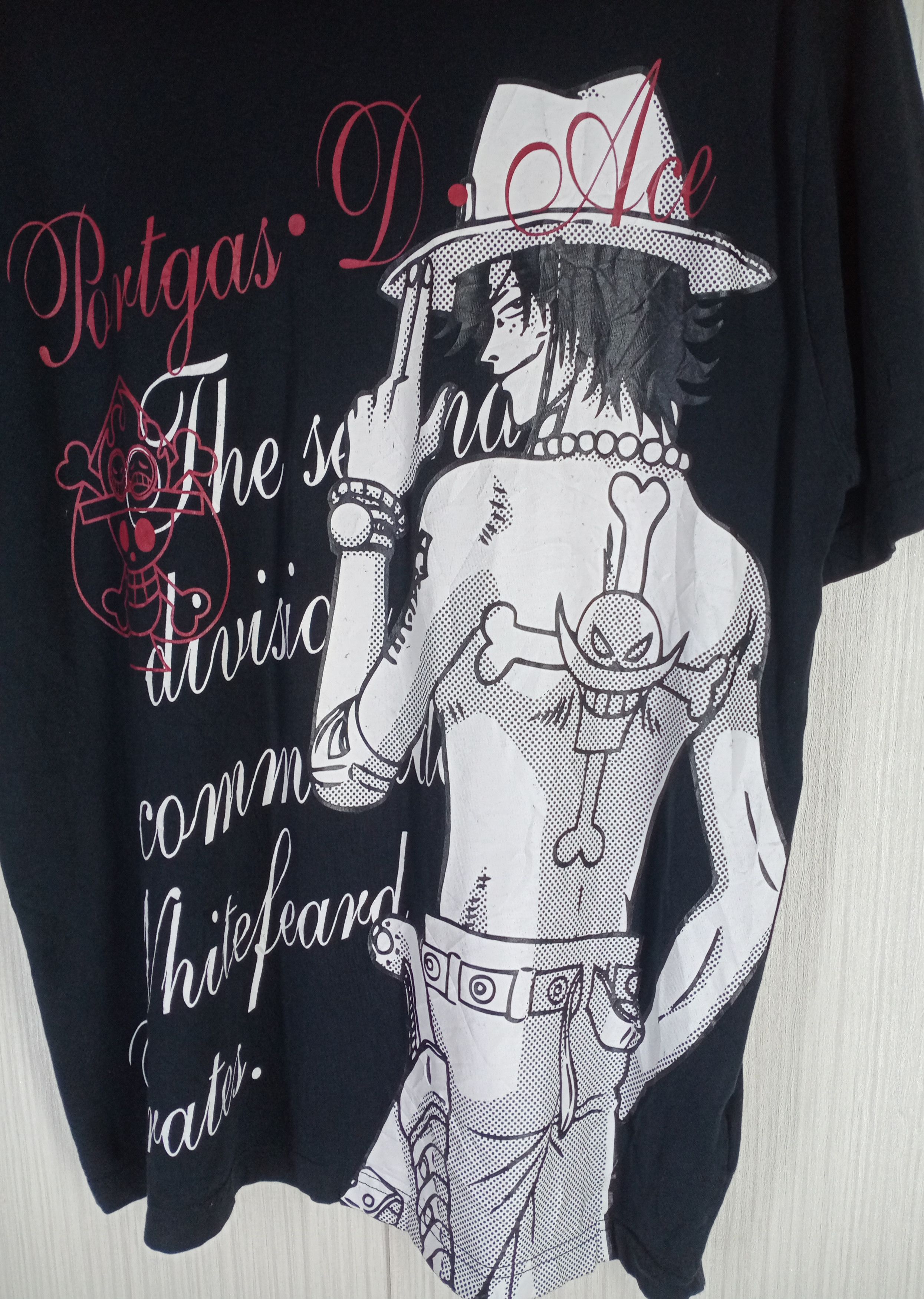Rare Vintage Portgas D.Ace One Piece Tshirt