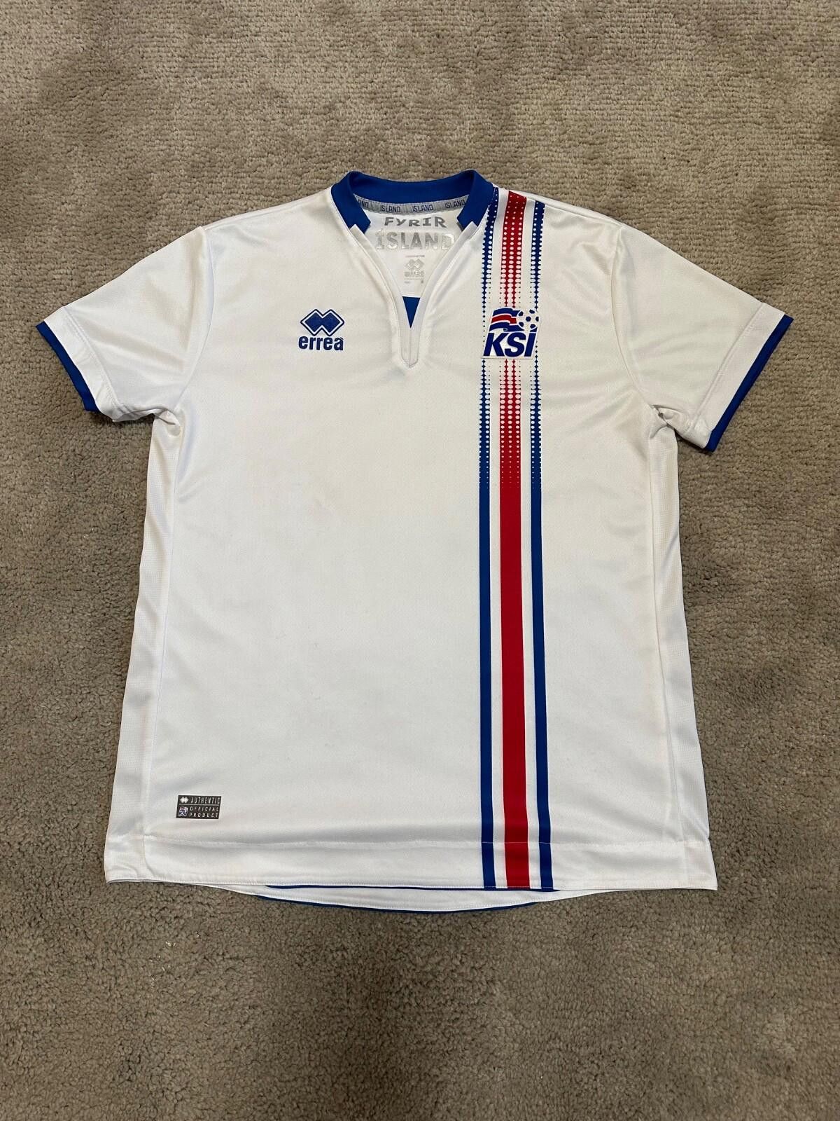 Errea ICELAND 2016/17 AWAY FOOTBALL SHIRT SOCCER JERSEY ERREA sz S Size US S / EU 44-46 / 1 - 1 Thumbnail