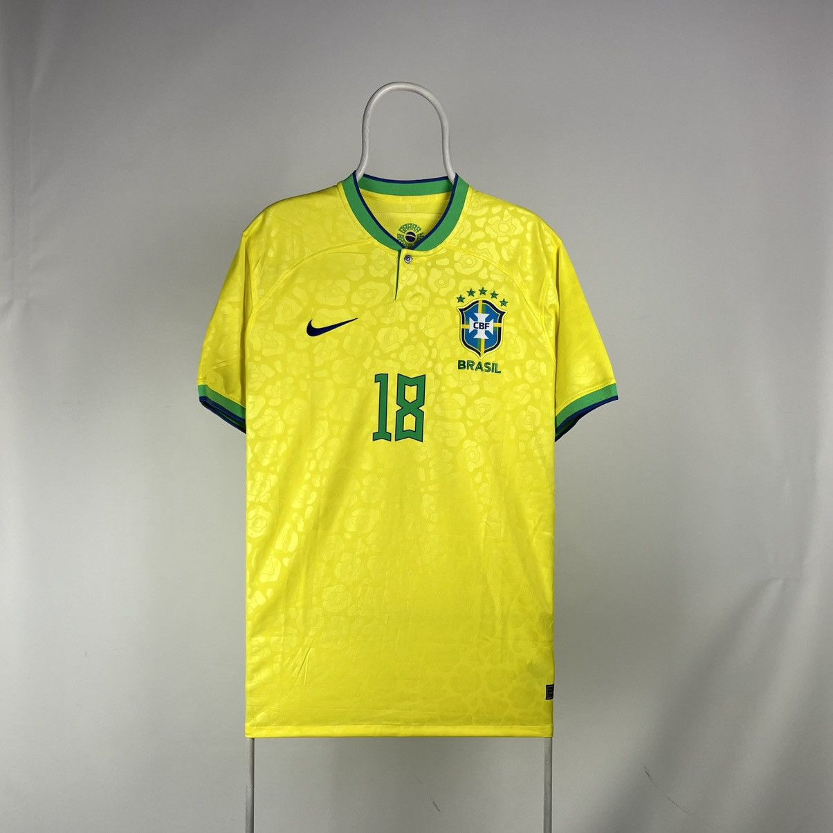 Nike Brazil 2022/23 Stadium Home Yellow Soccer Jersey 2XL