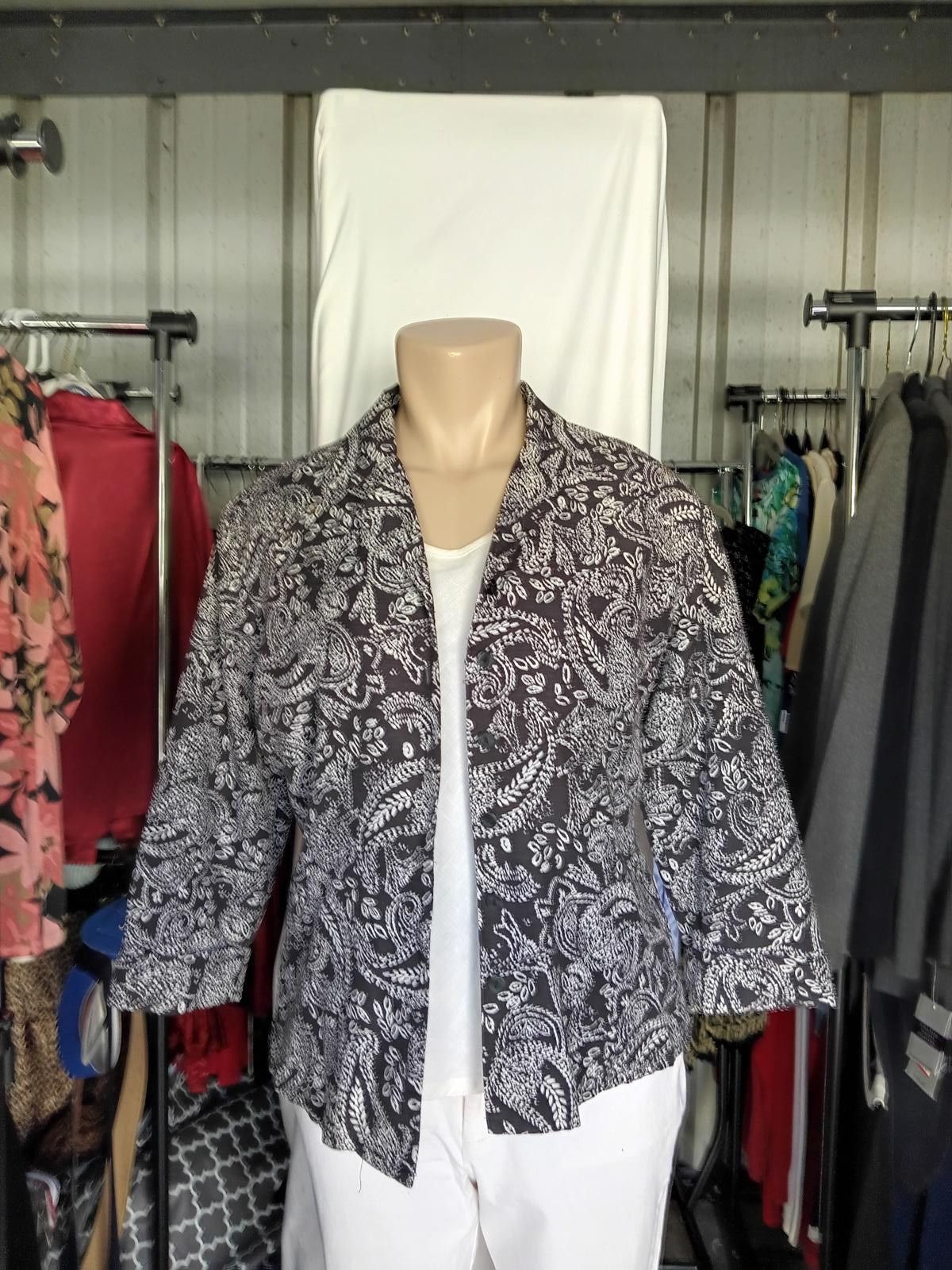Designer St. Tropez West Paisley Print Jacket Size M / US 6-8 / IT 42-44 - 1 Thumbnail