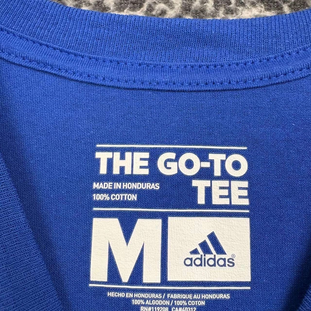 Adidas Kansas Jayhawks Shirt Men Short Sleeve Crew Neck Cotton L Size US L / EU 52-54 / 3 - 6 Thumbnail