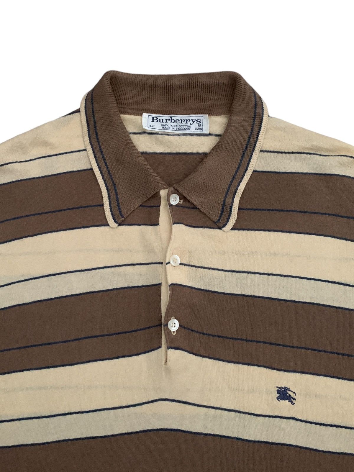 Burberry × Designer × Vintage Vtg burberry striped sweatshirt Size US M / EU 48-50 / 2 - 2 Thumbnail