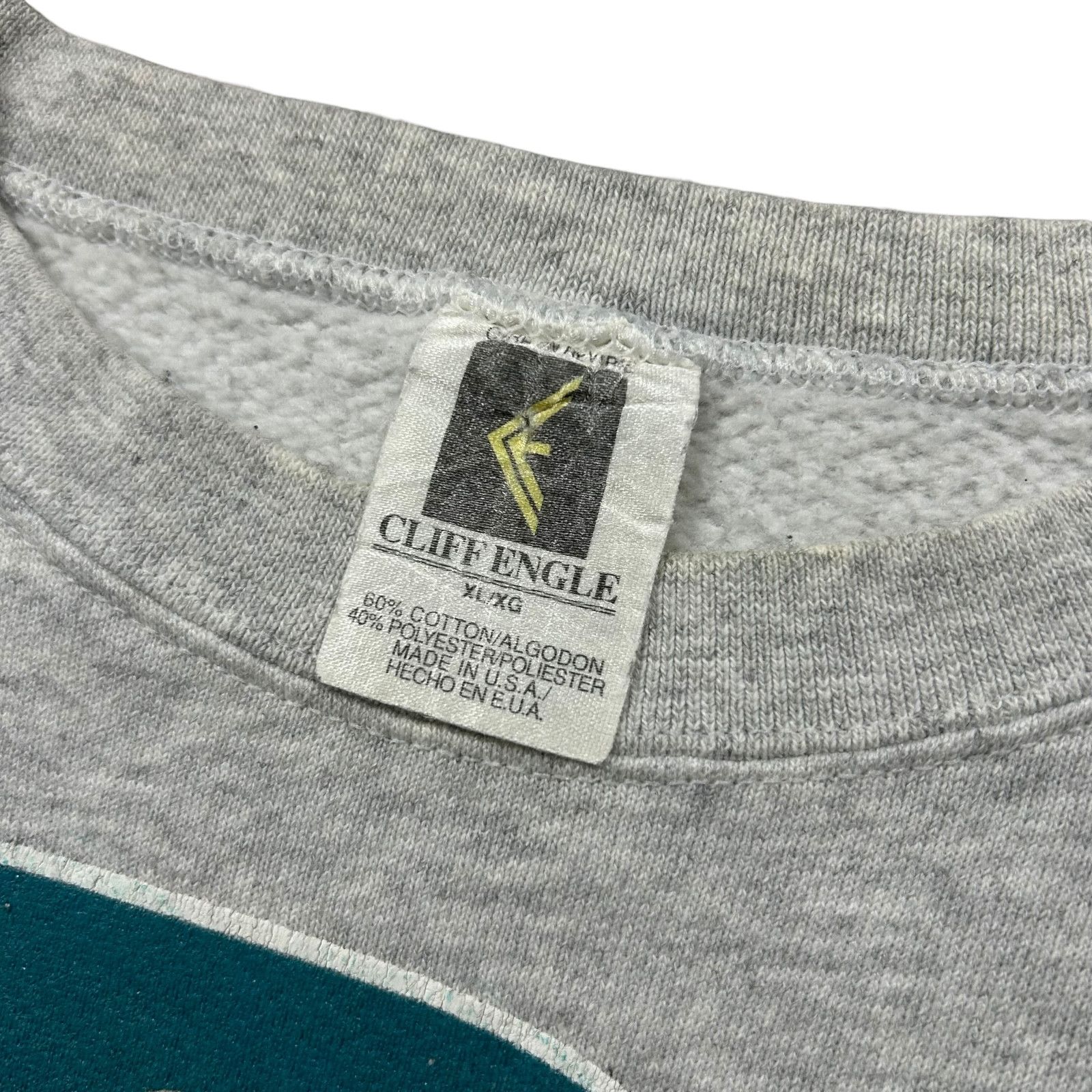 NFL VTG 90s MIAMI DOLPHINS CLIFF ENGLE SPELL OUT SWEATSHIRT Size US XL / EU 56 / 4 - 6 Thumbnail