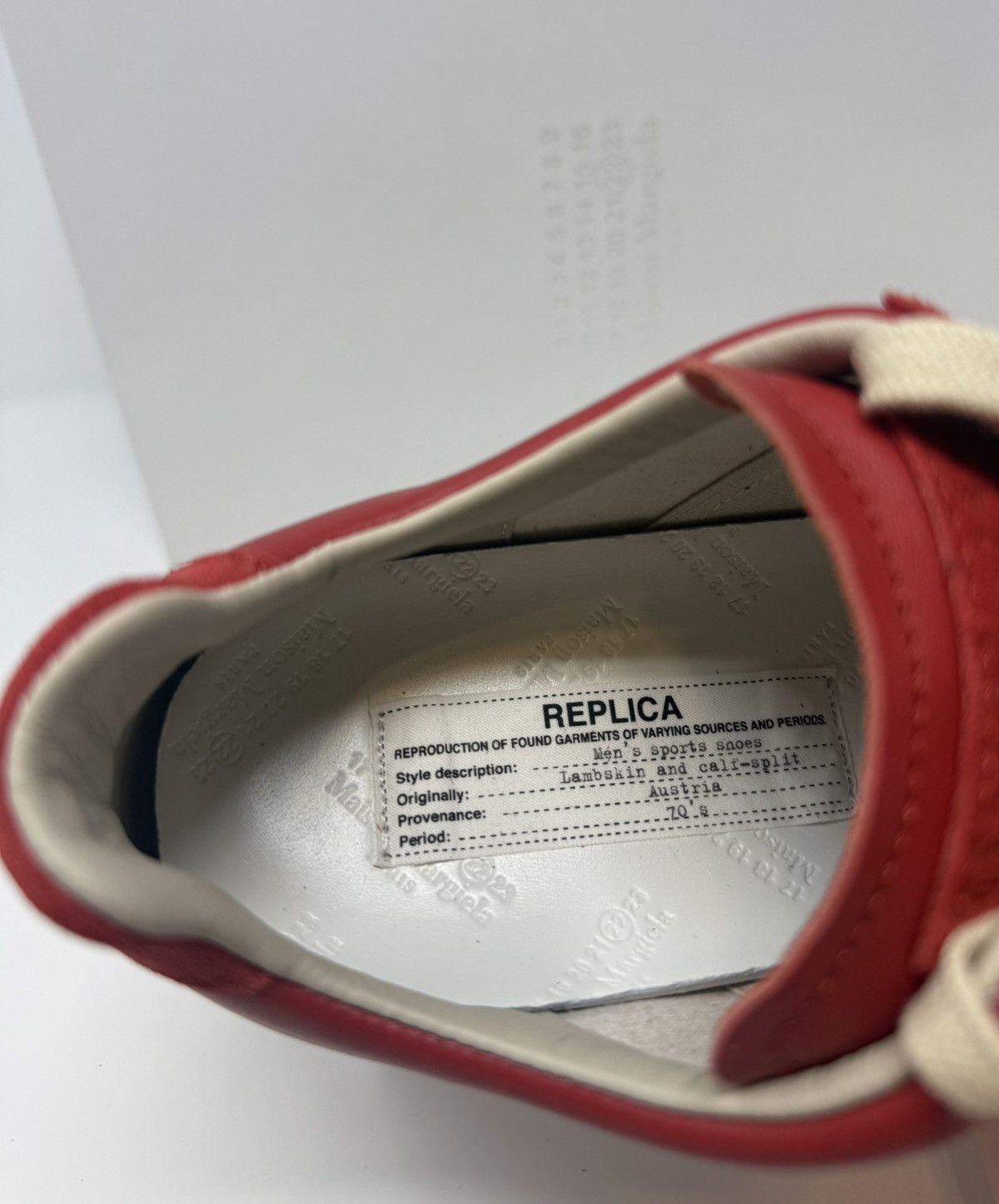 Maison Margiela Maison Margiela Replica GAT Sneaker Red Size US 8 / EU 41 - 8 Thumbnail